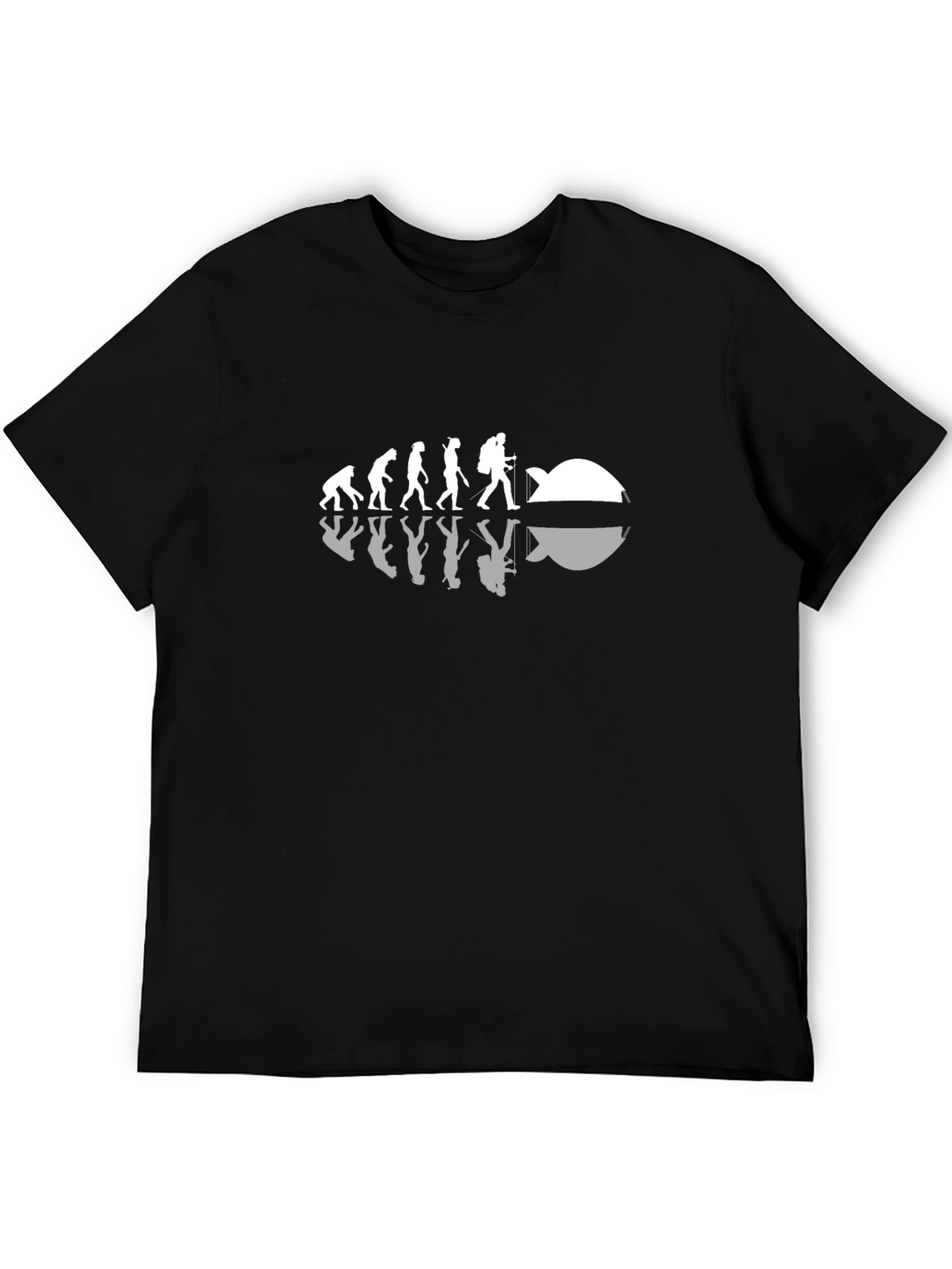 Evolution of Scuba Diving Mens Black T-Shirt