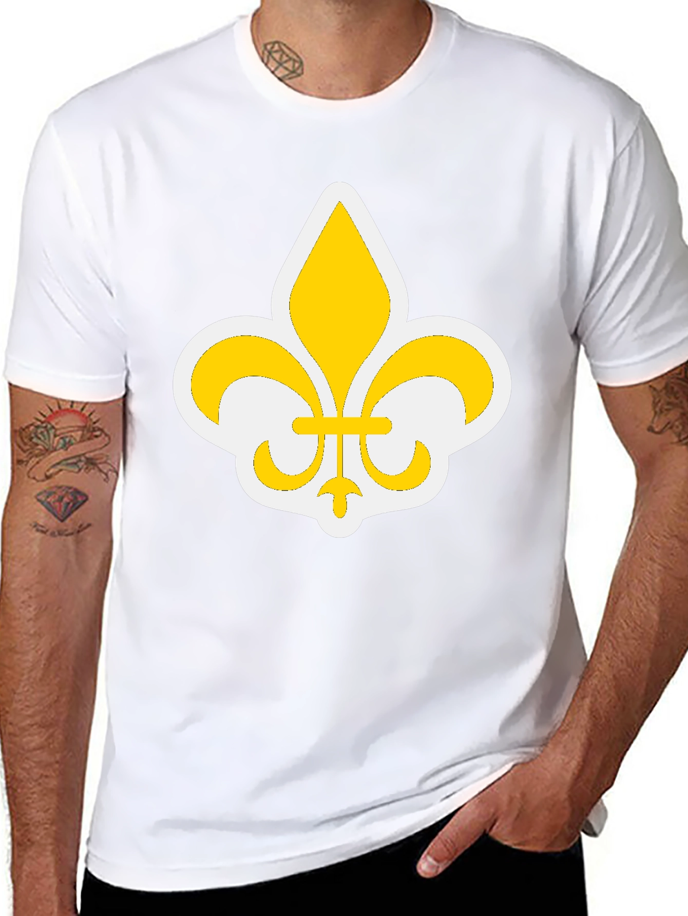 Fleur-de-Lis Graphic Black T-Shirt