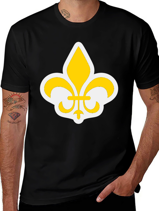 Fleur-de-Lis Graphic Black T-Shirt