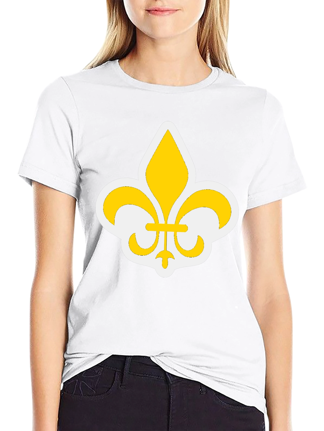 Fleur-de-Lis Graphic Black T-Shirt