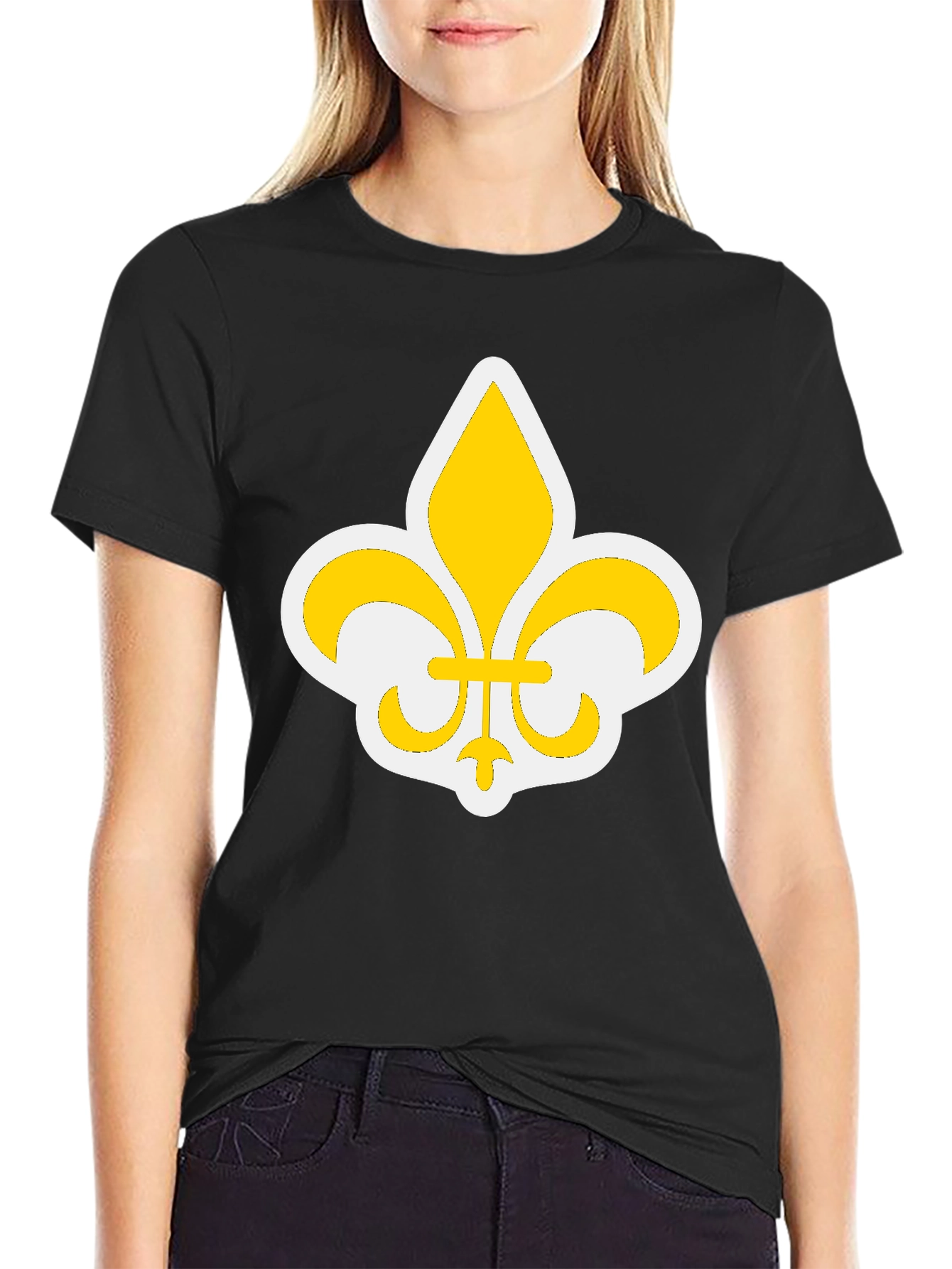 Fleur-de-Lis Graphic Black T-Shirt