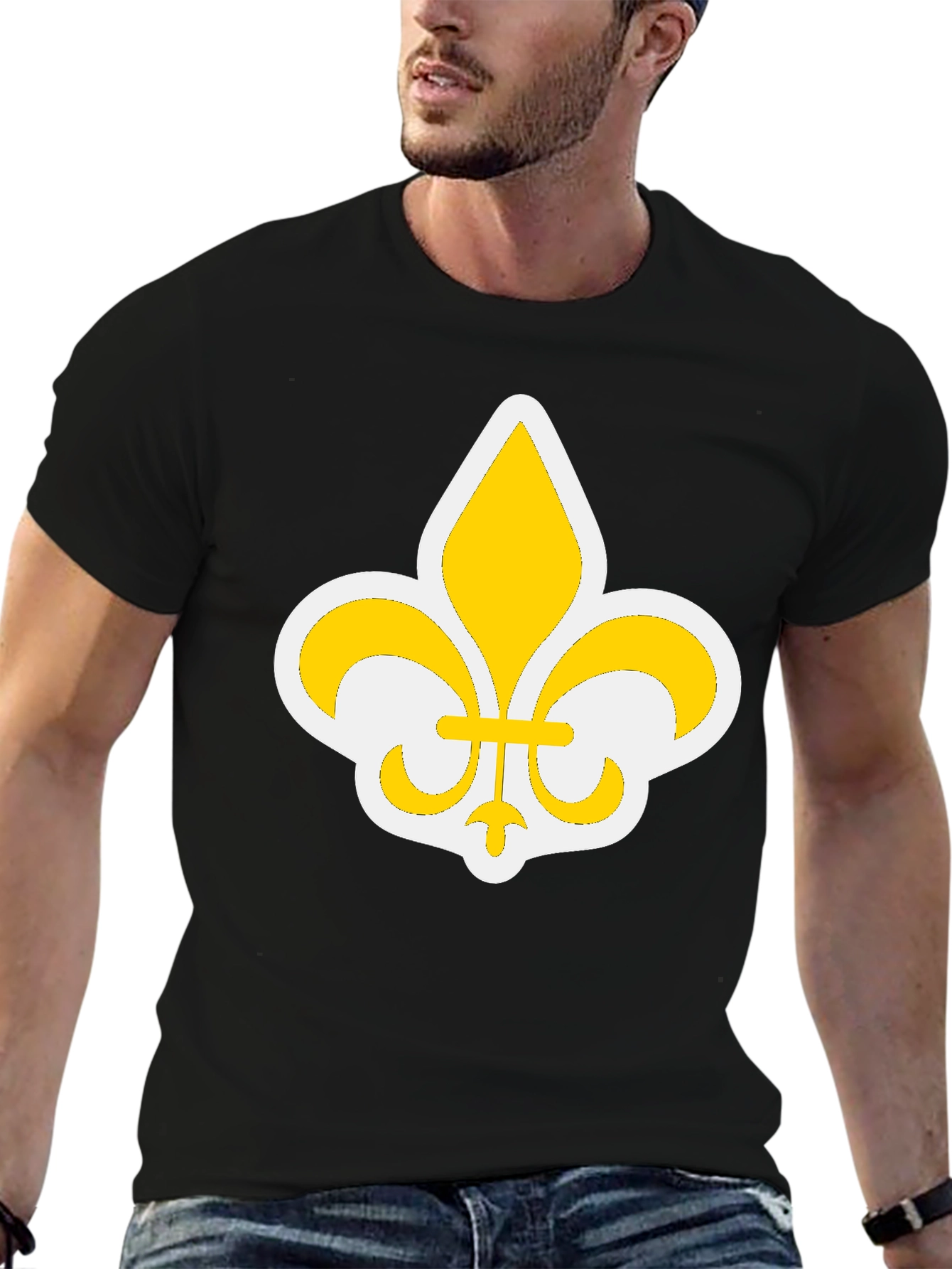 Fleur-de-Lis Graphic Black T-Shirt