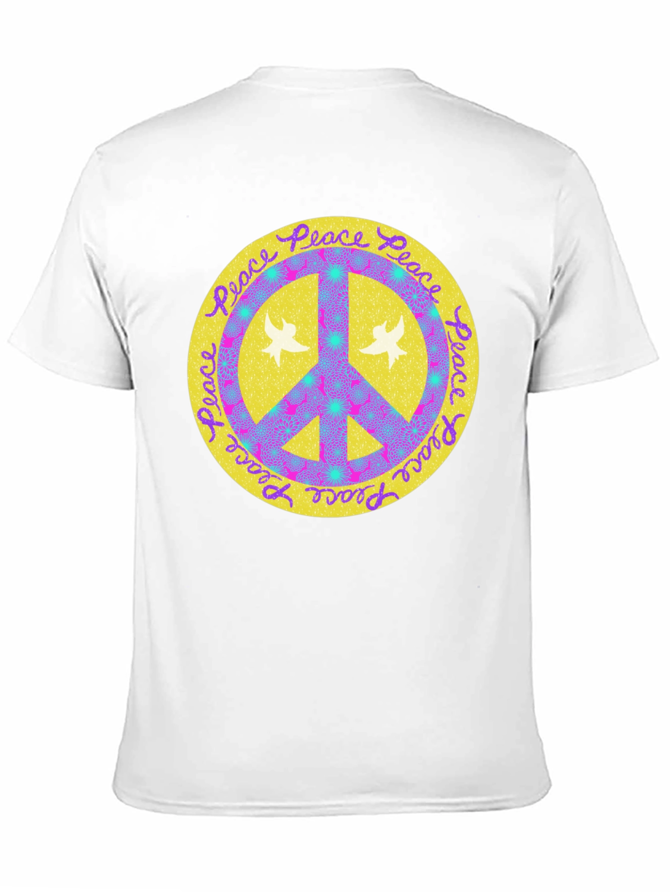 Peace Sign Graphic Tee - Retro Style