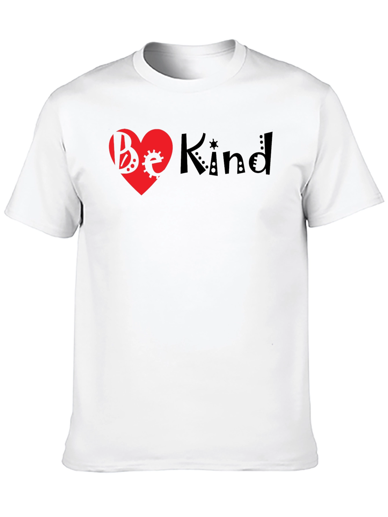 Be Kind Heart Graphic Tee - Black