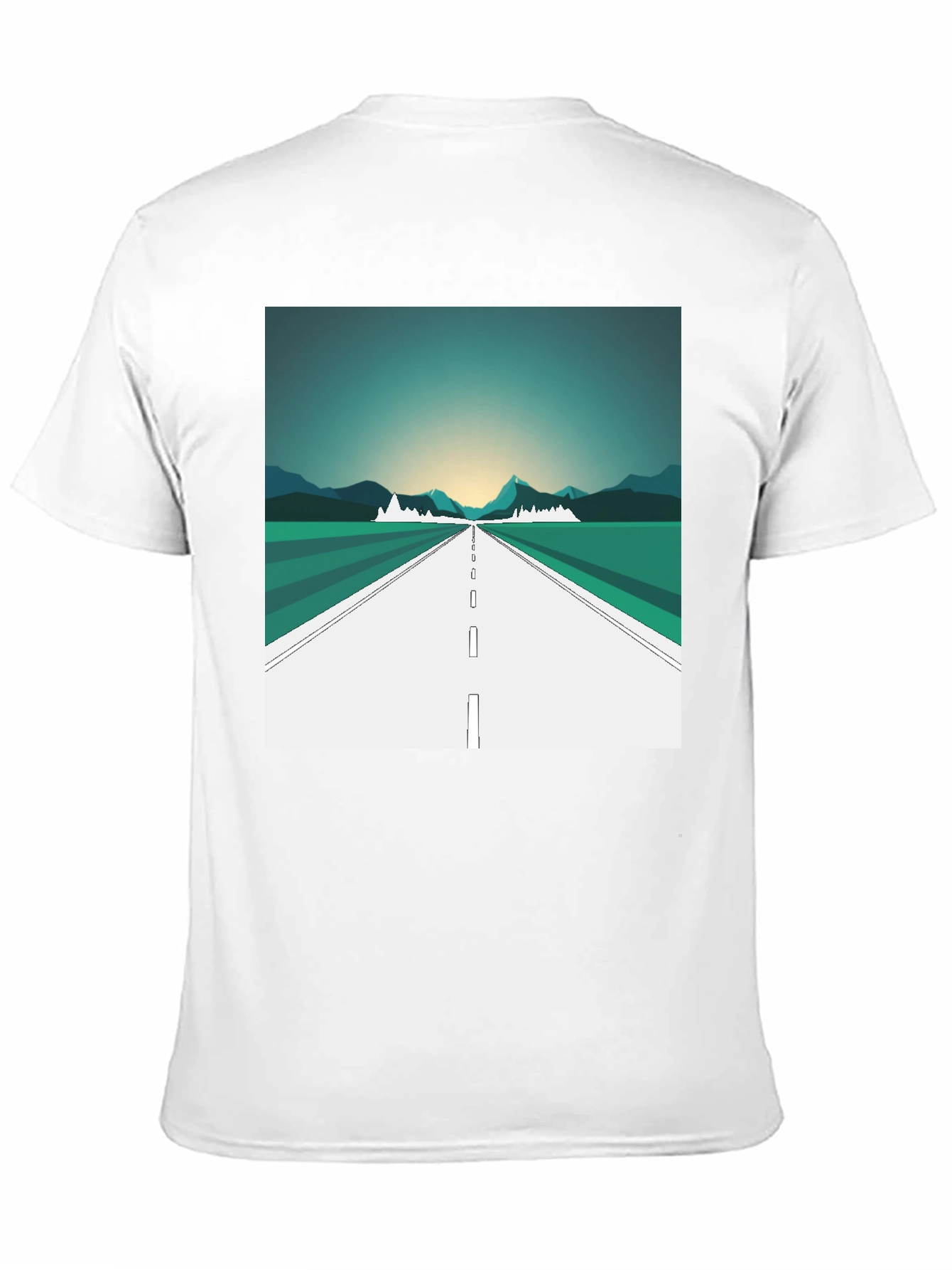 Road Trip Graphic Tee - Black Cotton T-Shirt
