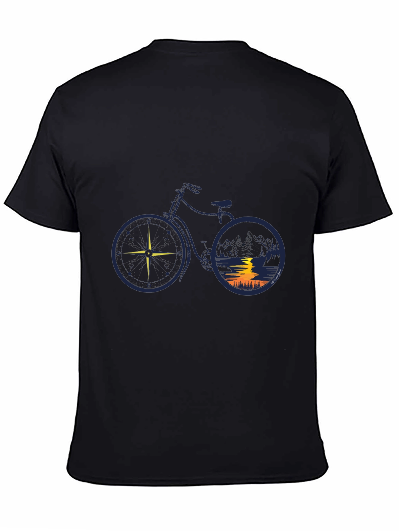 Compass Bike Graphic Tee - Adventure Awaits