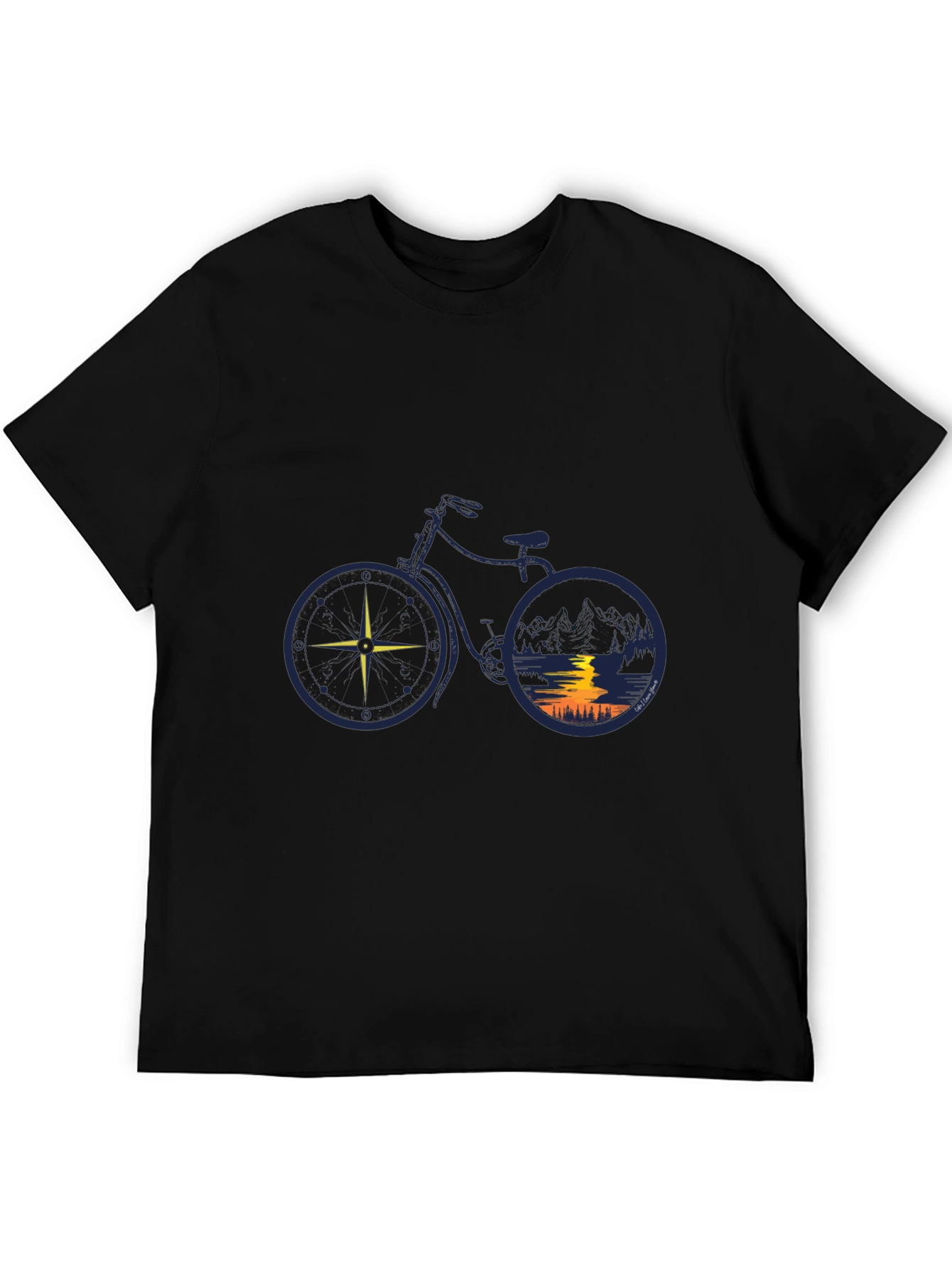 Compass Bike Graphic Tee - Adventure Awaits