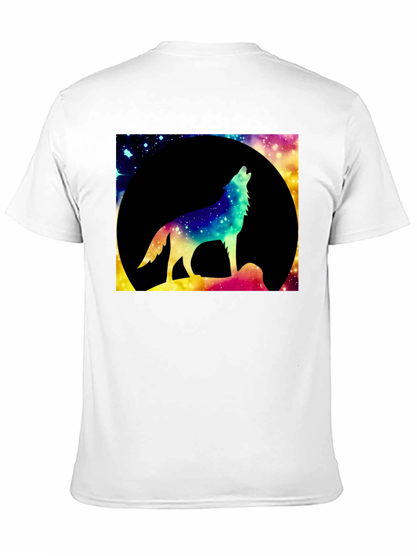 Wolf Howling at Moon Graphic Tee