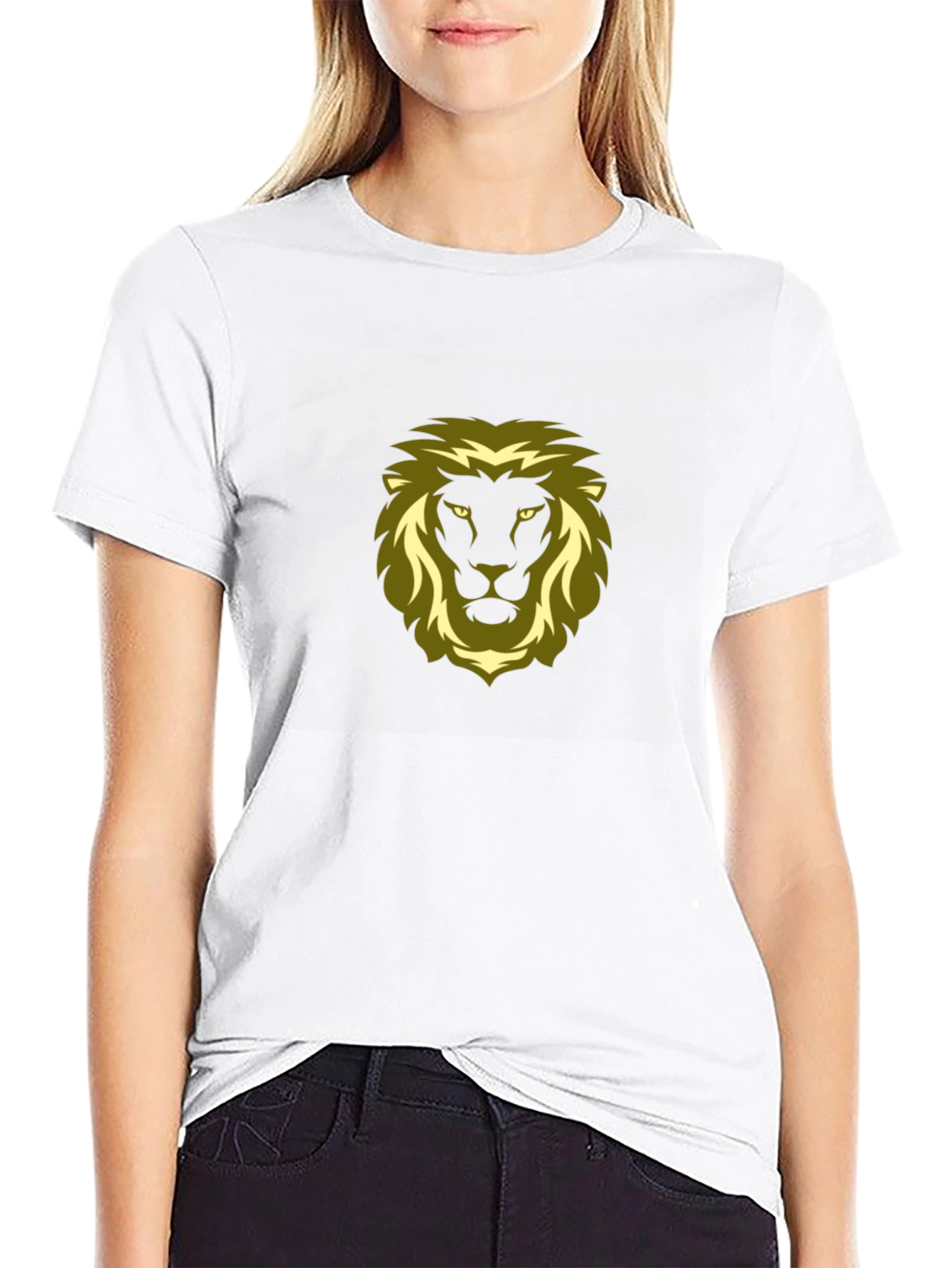Lion Graphic Black T-Shirt