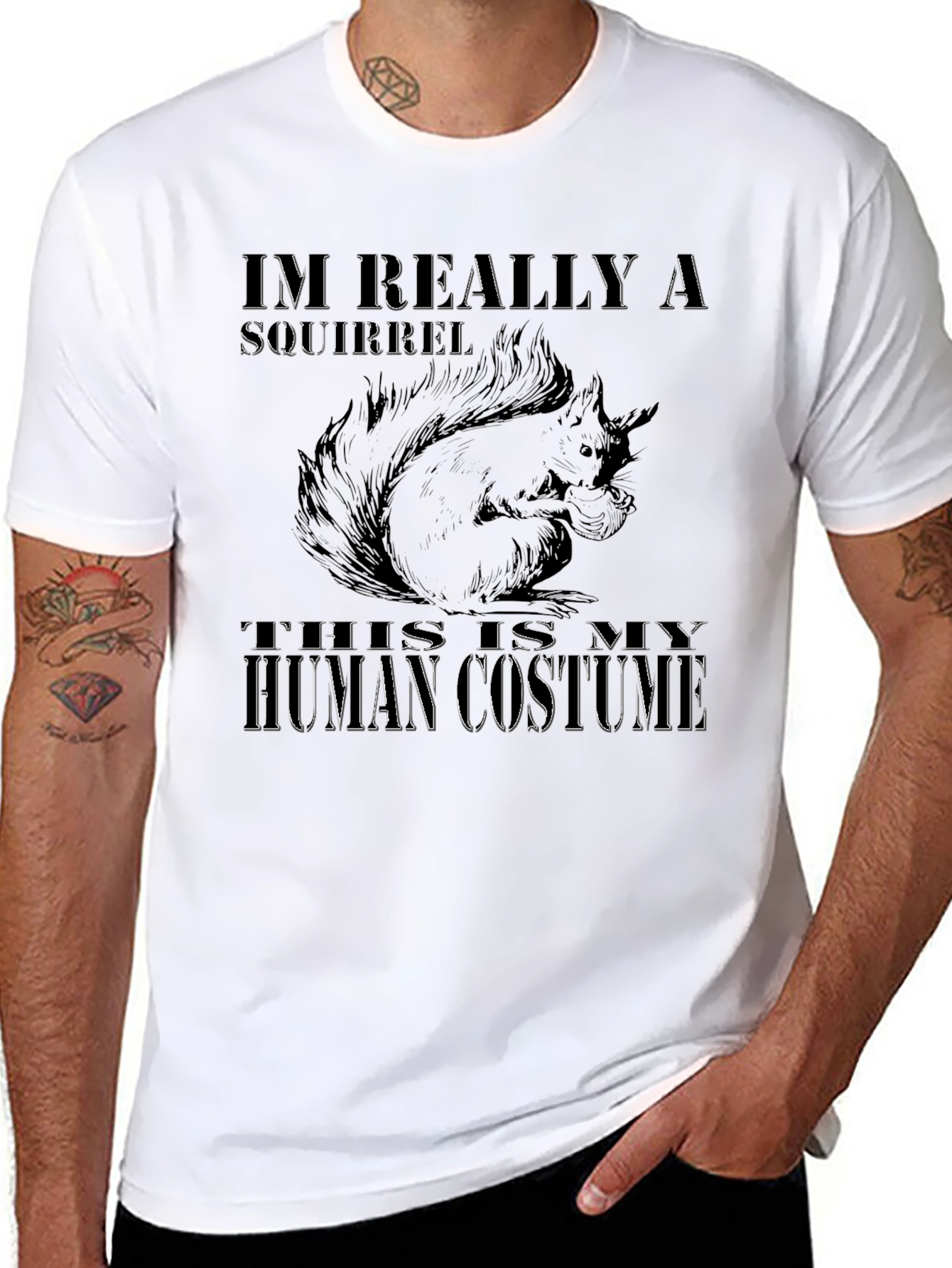 Im Really A Squirrel Mens Graphic T-Shirt