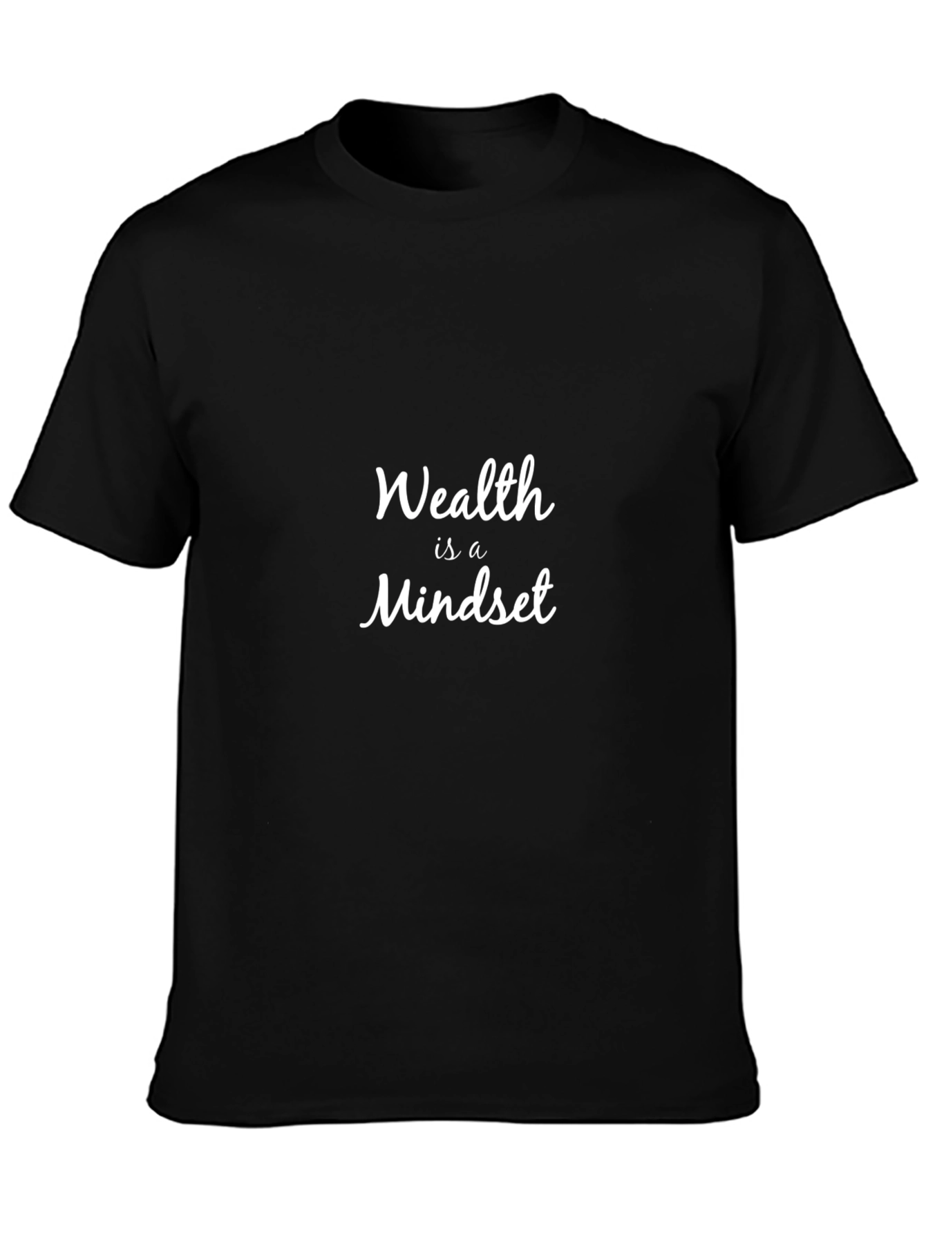 Wealth Mindset T-Shirt: Motivational Black Tee