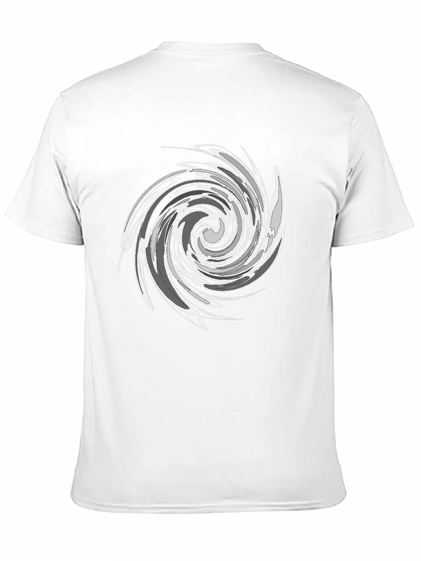Swirl Graphic Black T-Shirt