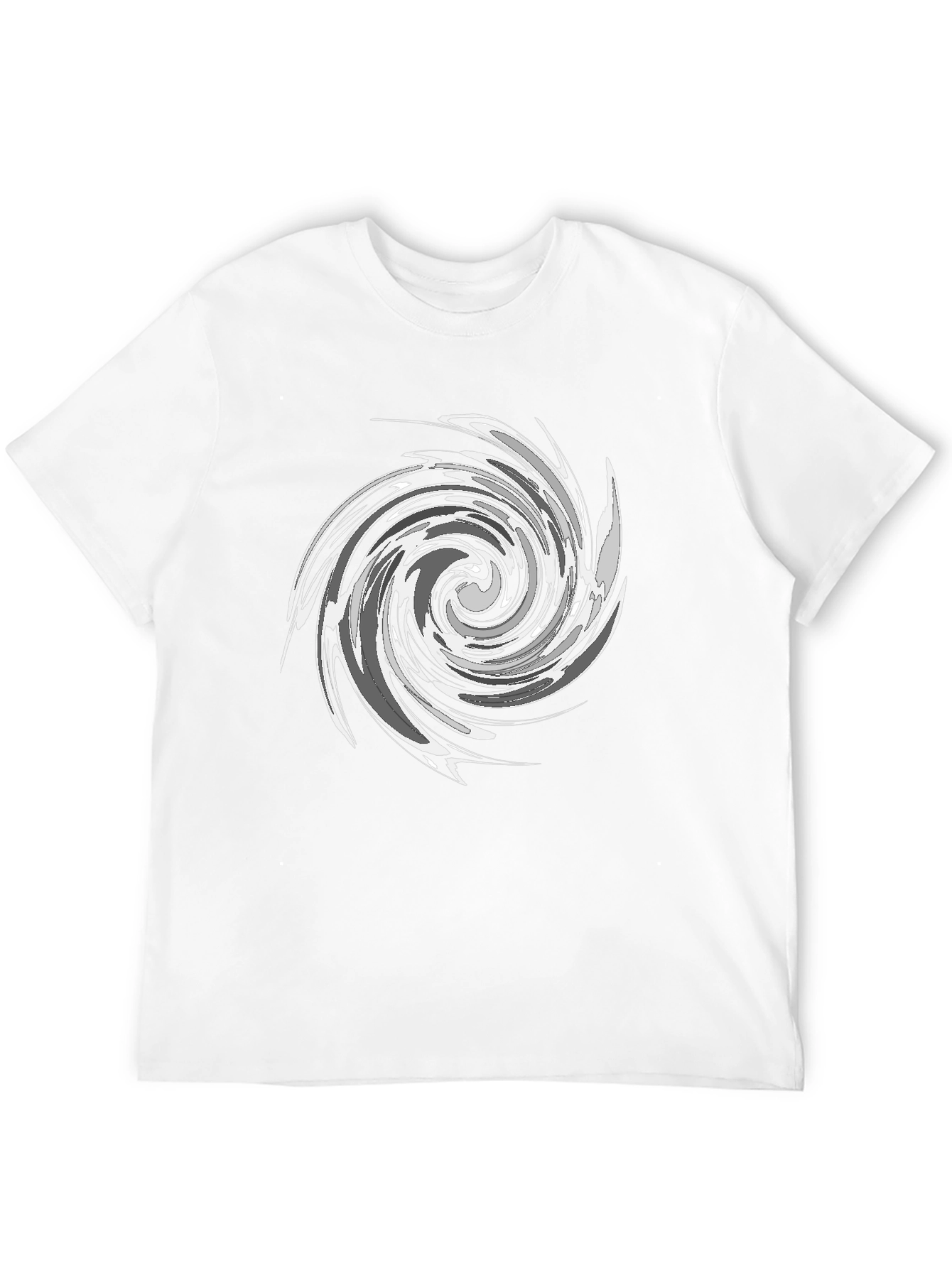Swirl Graphic Black T-Shirt