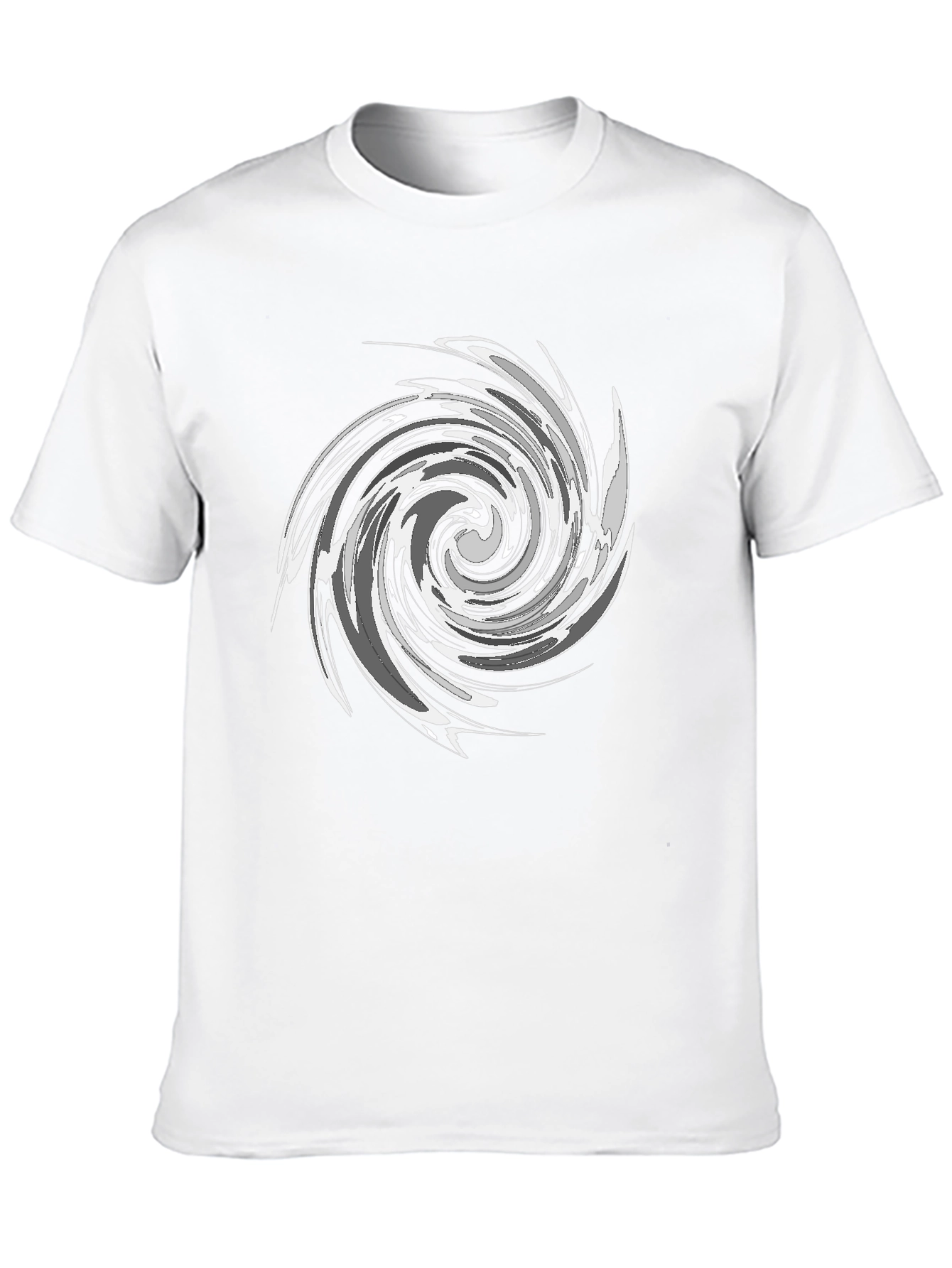 Swirl Graphic Black T-Shirt