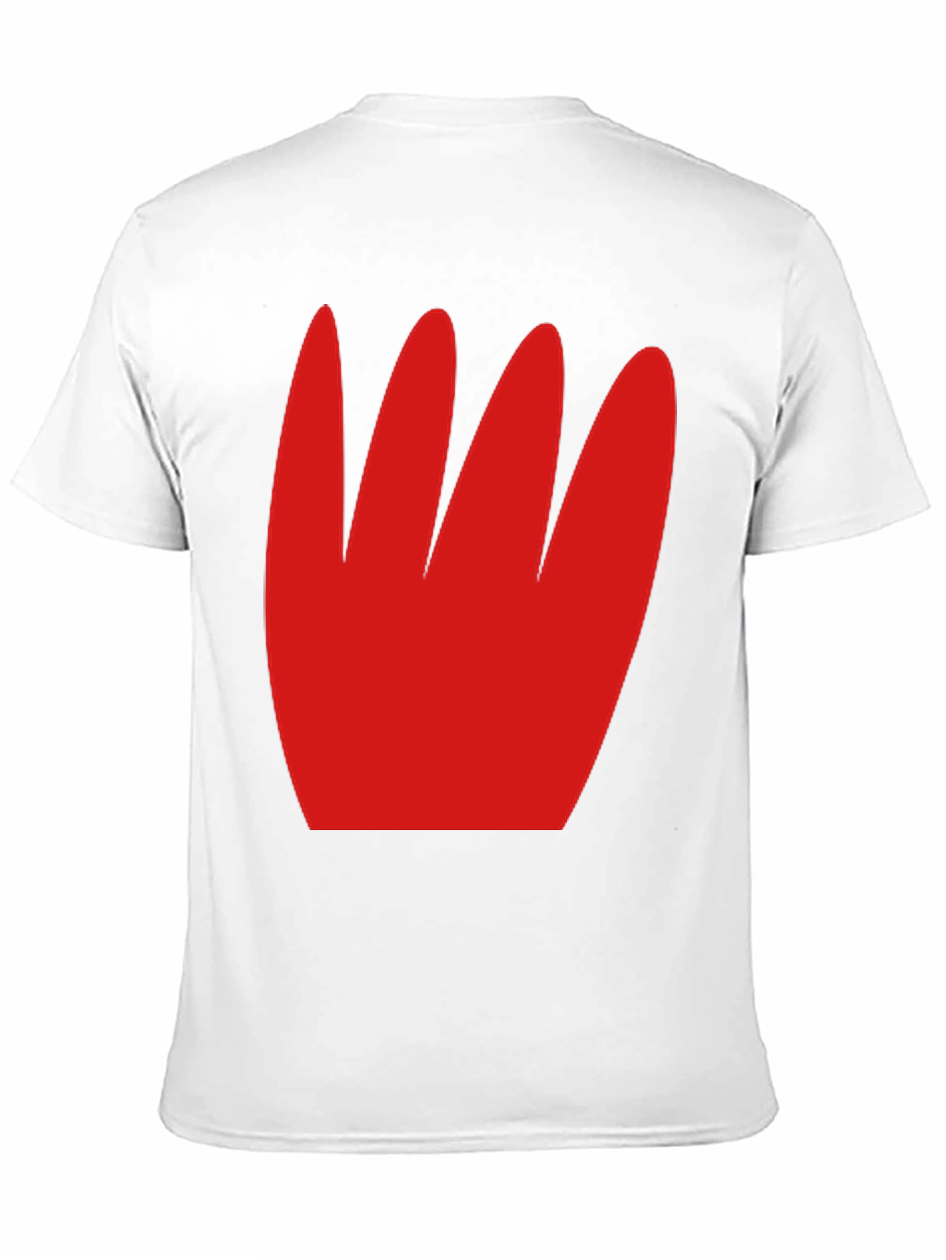 Bold Graphic Tee - Red Abstract Design Black Shirt