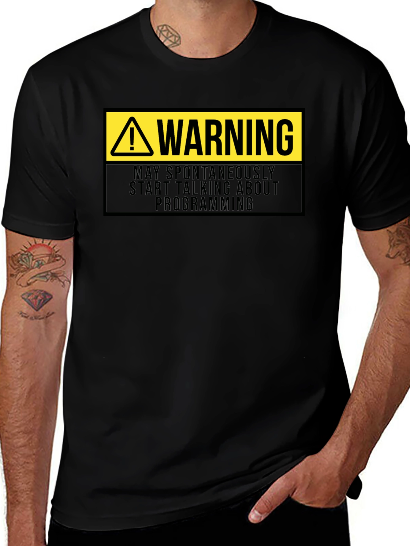 Warning Programmer T-Shirt - Funny Coding Gift