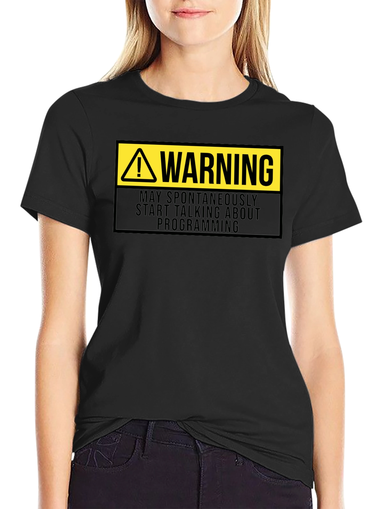 Warning Programmer T-Shirt - Funny Coding Gift
