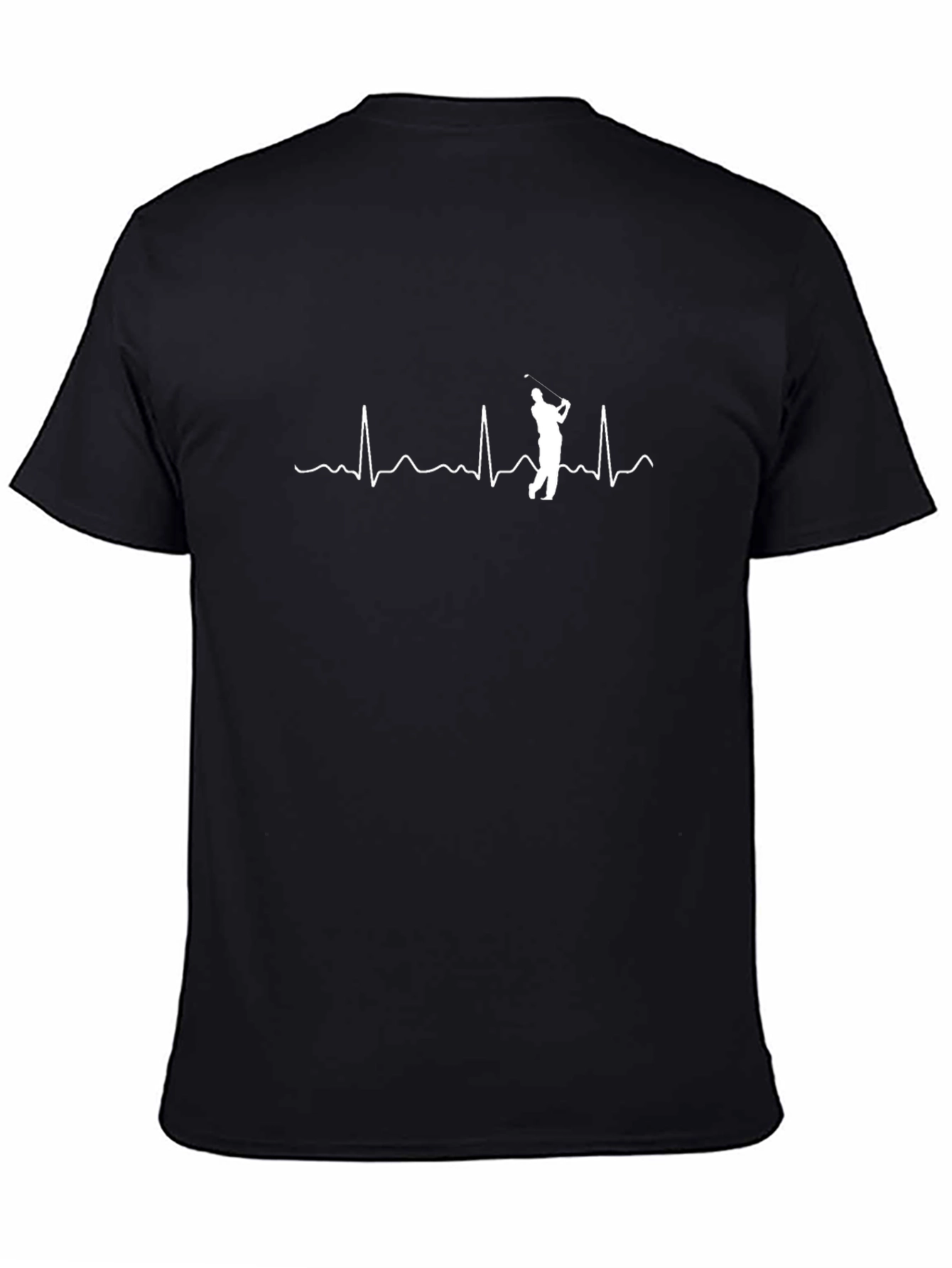 Golf Heartbeat Graphic Tee - Golfers Pulse T-Shirt