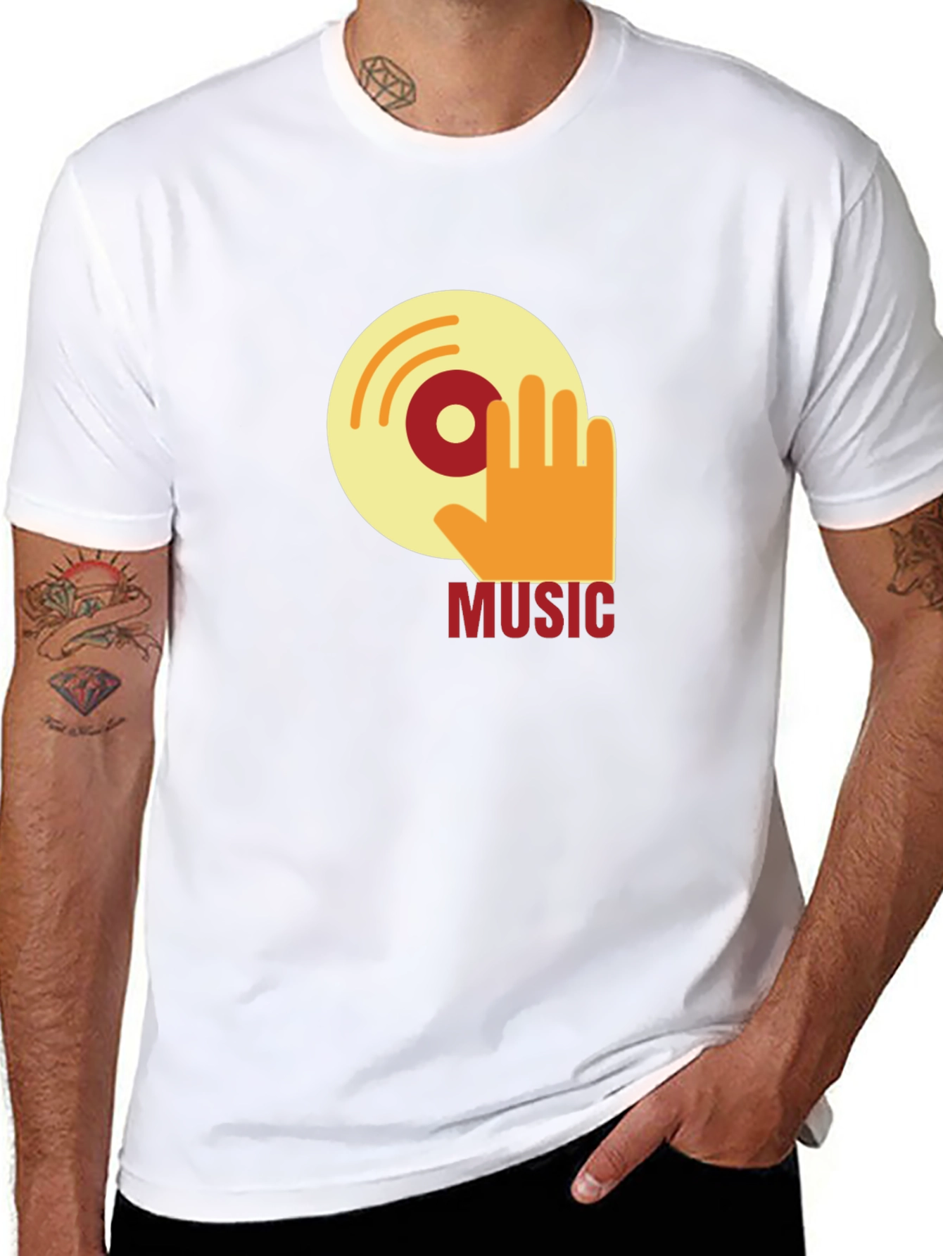 Retro Music T-Shirt - DJ Vinyl Graphic Tee