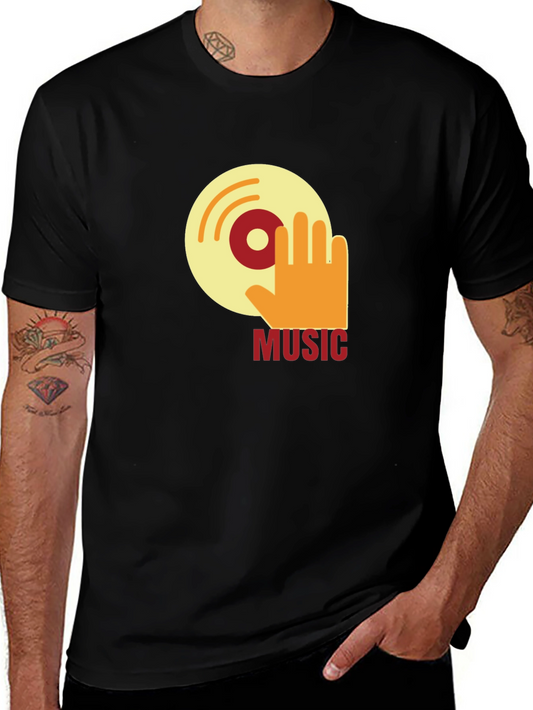 Retro Music T-Shirt - DJ Vinyl Graphic Tee