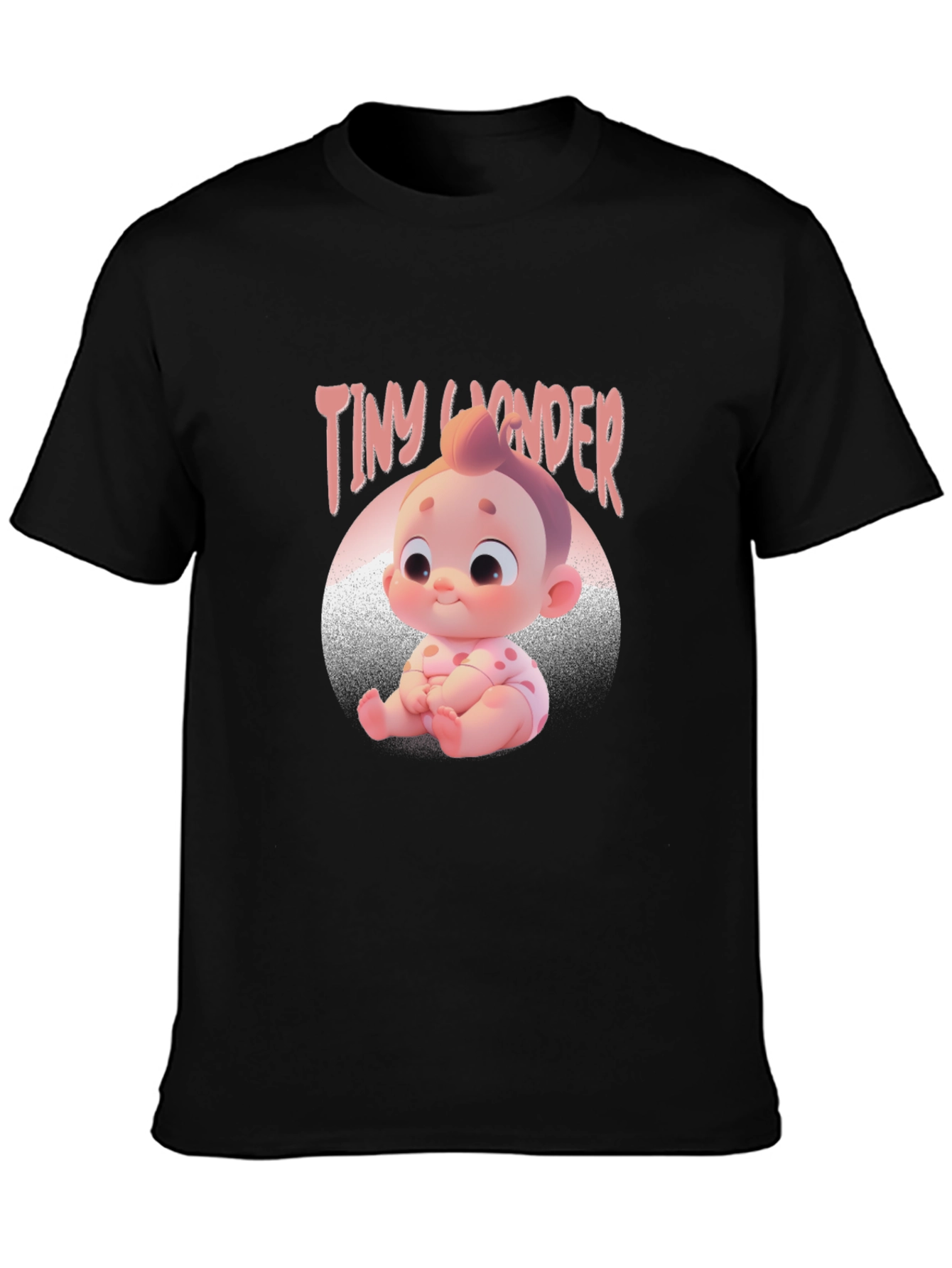 Tiny Wonder Baby Graphic Tee - Black Unisex Shirt