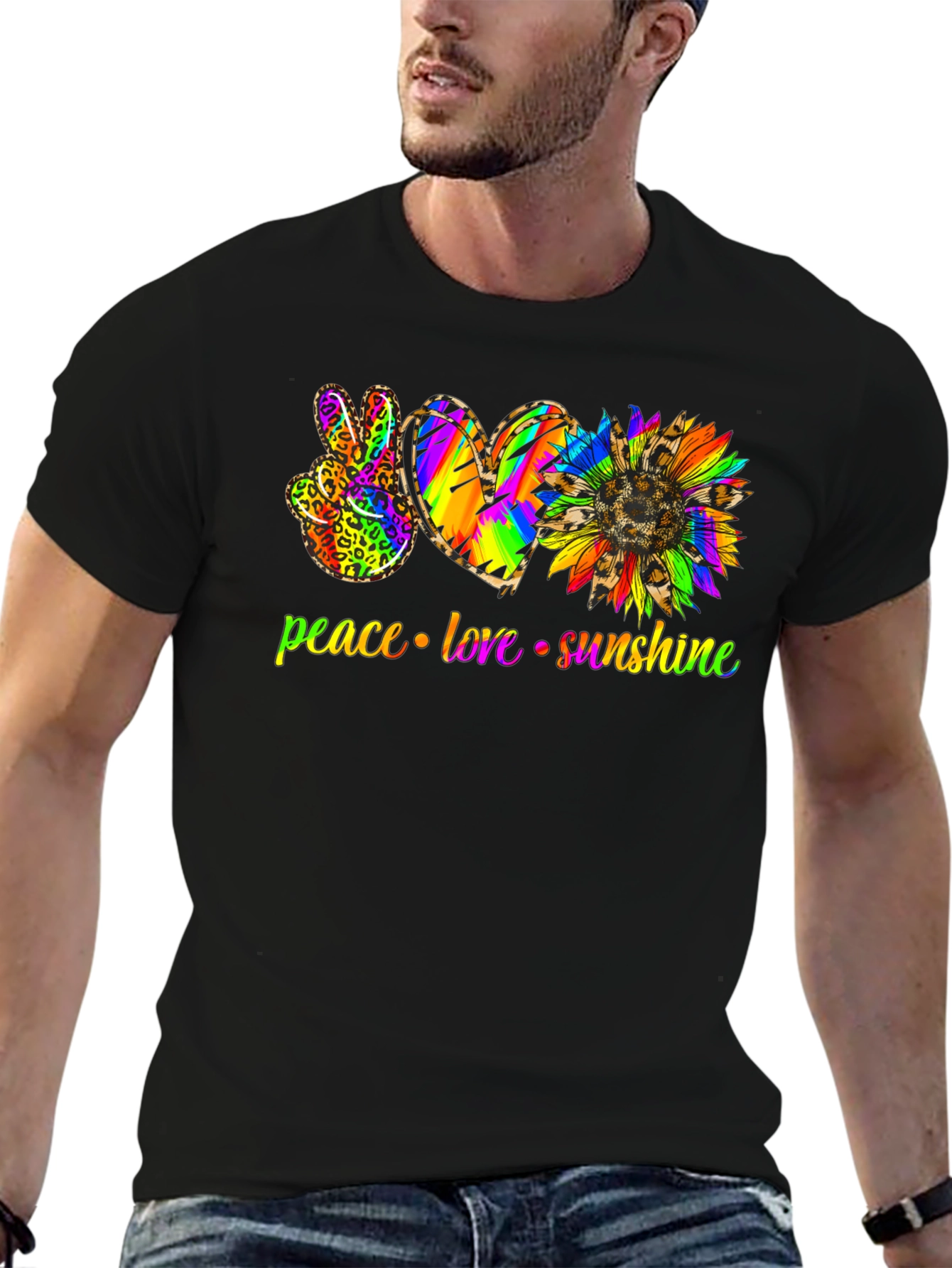 Peace Love Sunshine Graphic T-Shirt