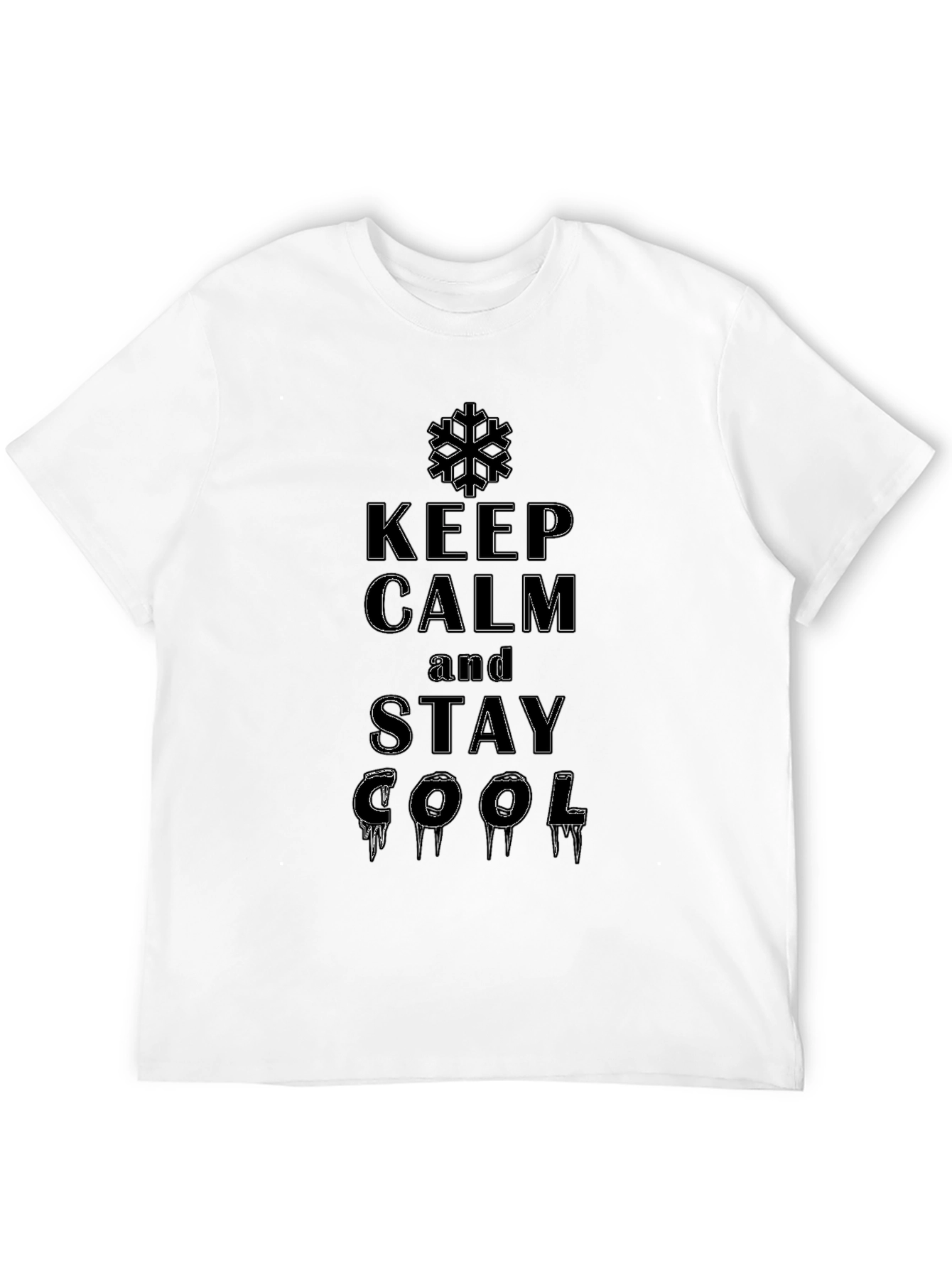 Keep Calm and Stay Cool Black T-Shirt