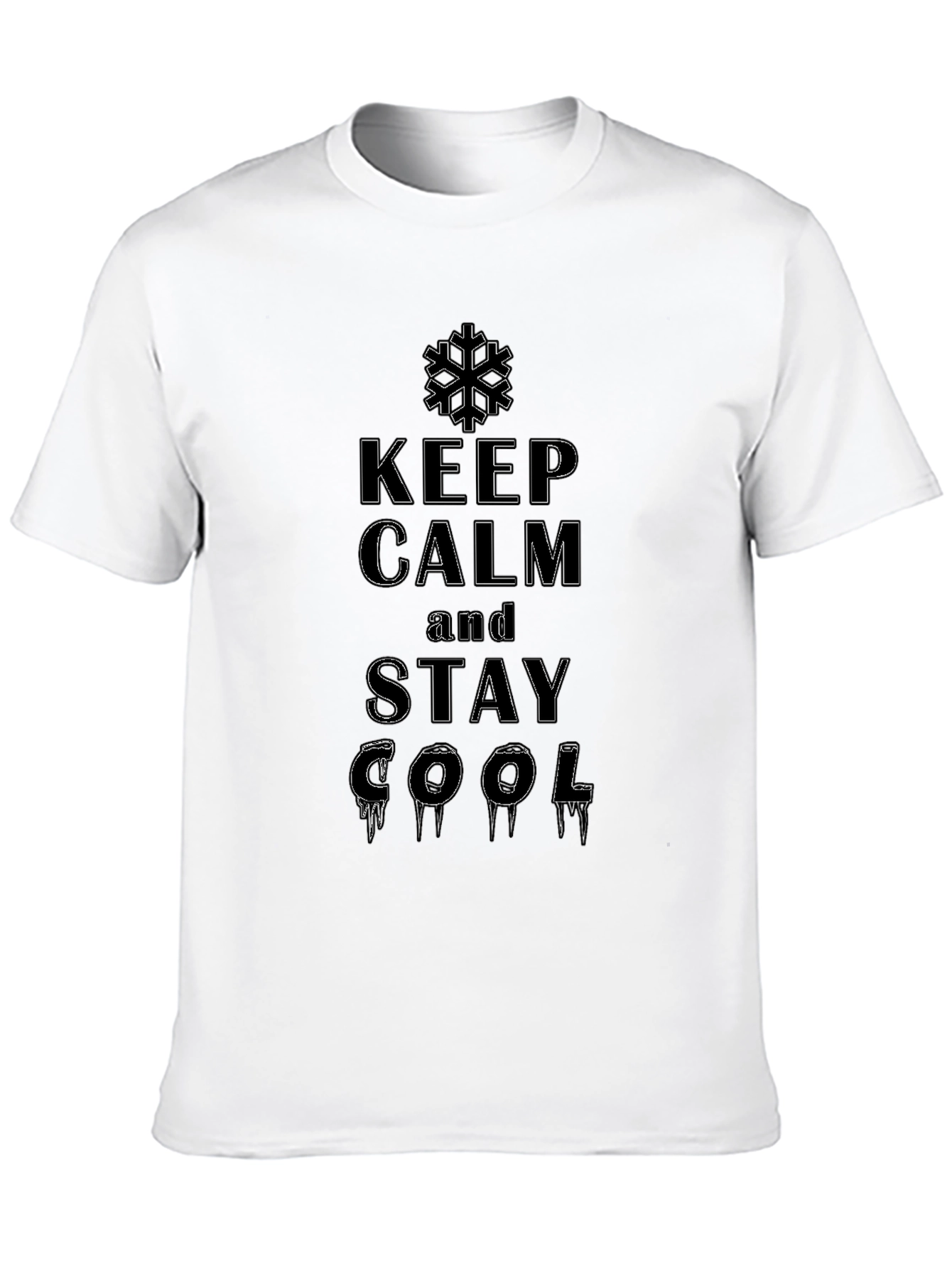 Keep Calm and Stay Cool Black T-Shirt