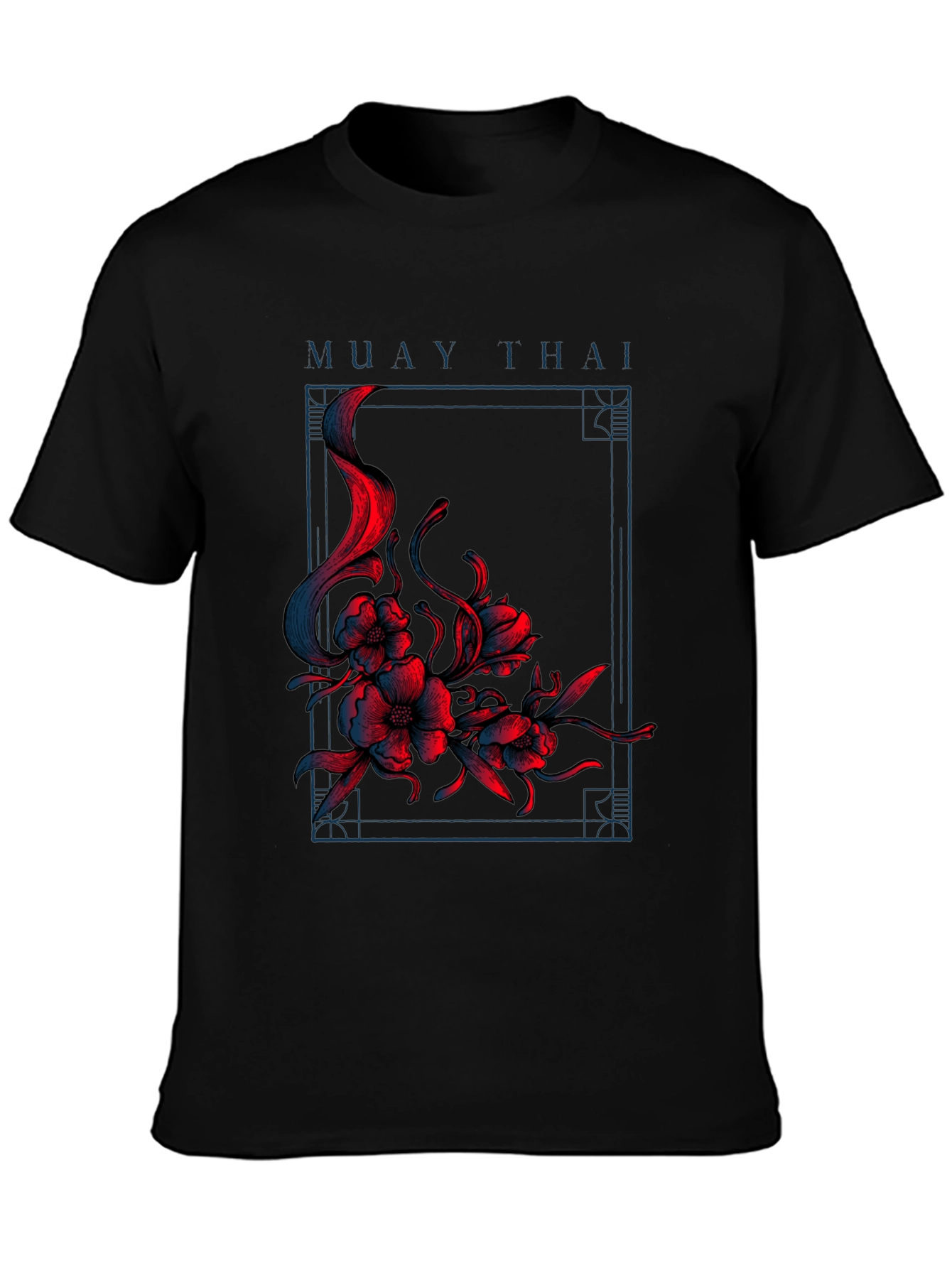 Muay Thai Floral T-Shirt - Martial Arts Apparel