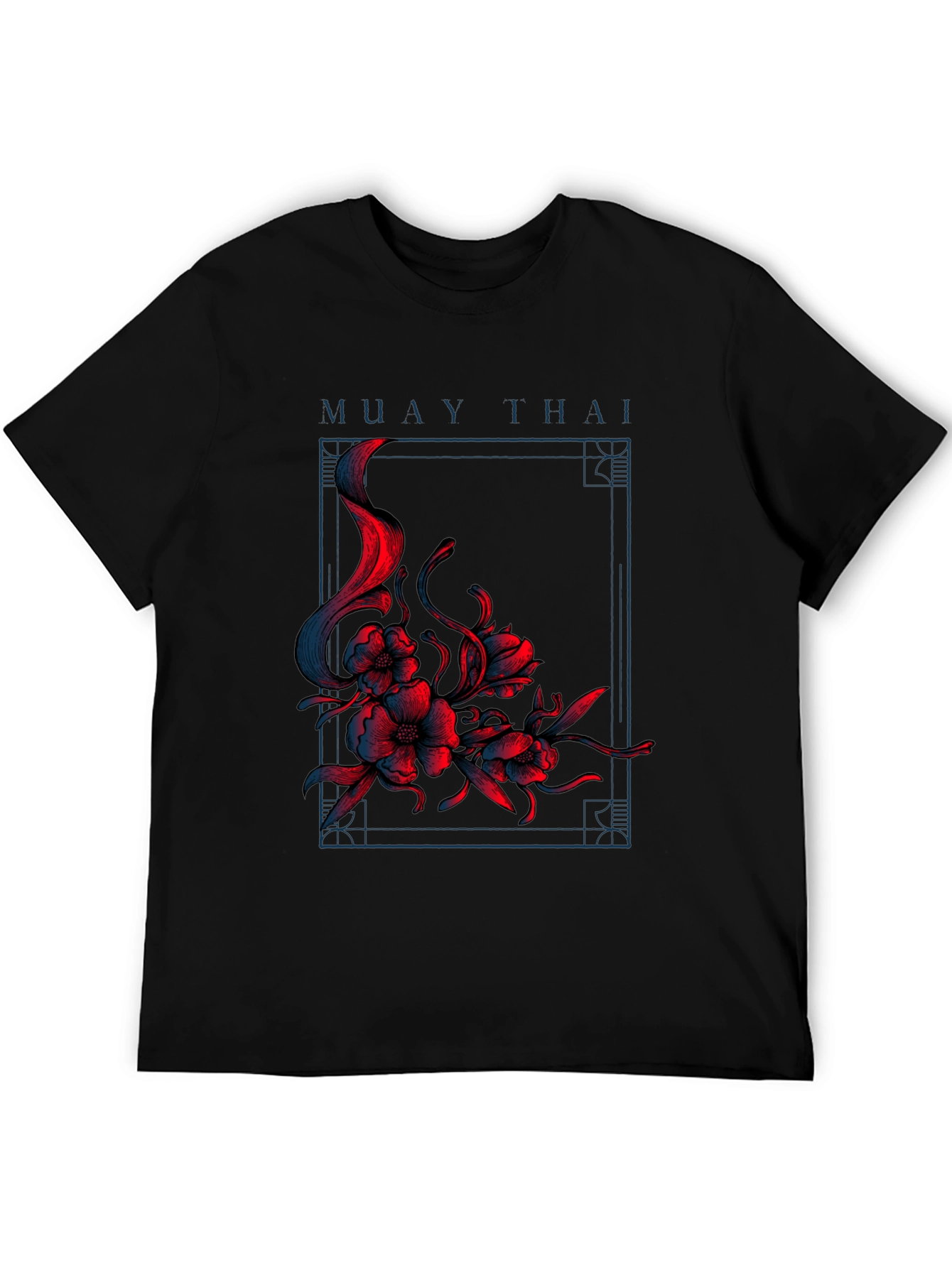 Muay Thai Floral T-Shirt - Martial Arts Apparel