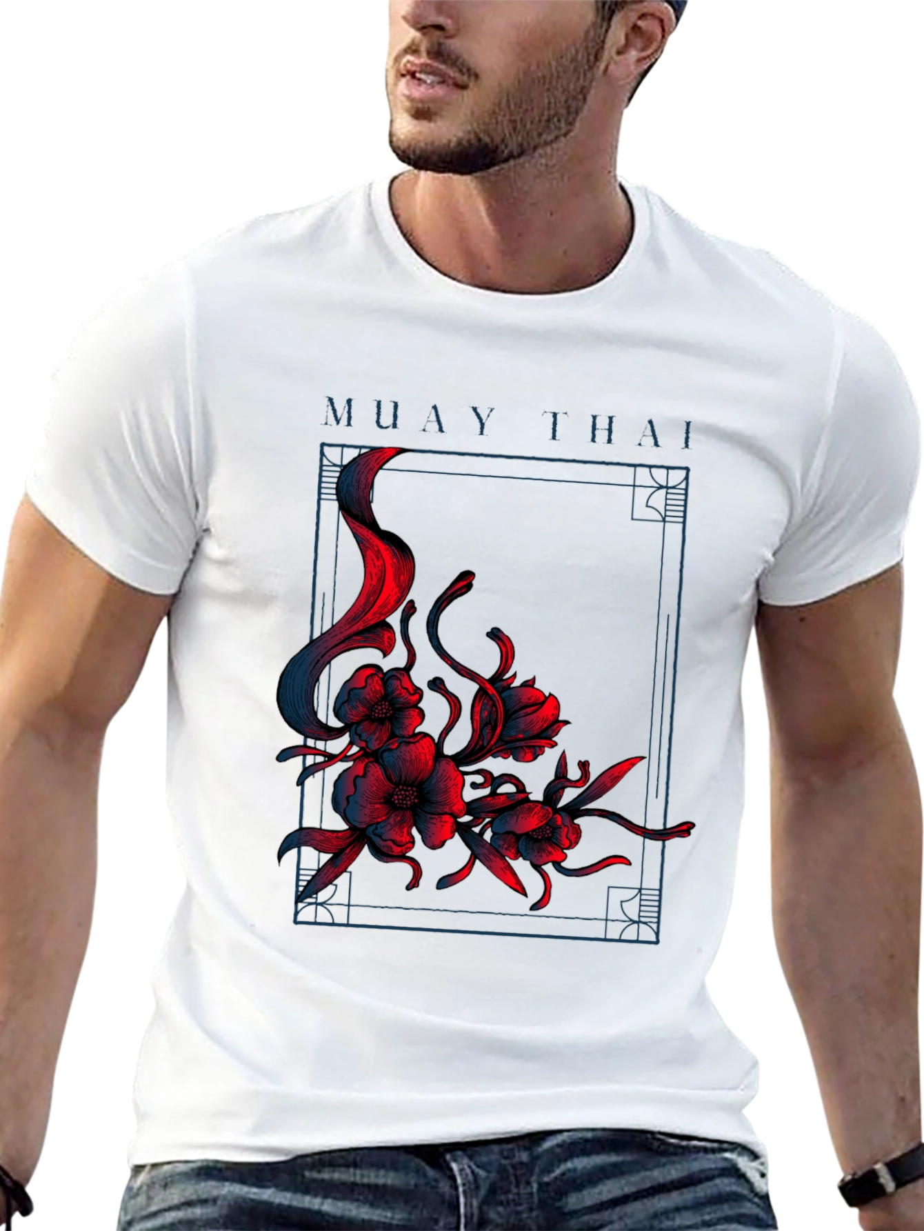Muay Thai Floral T-Shirt - Martial Arts Apparel