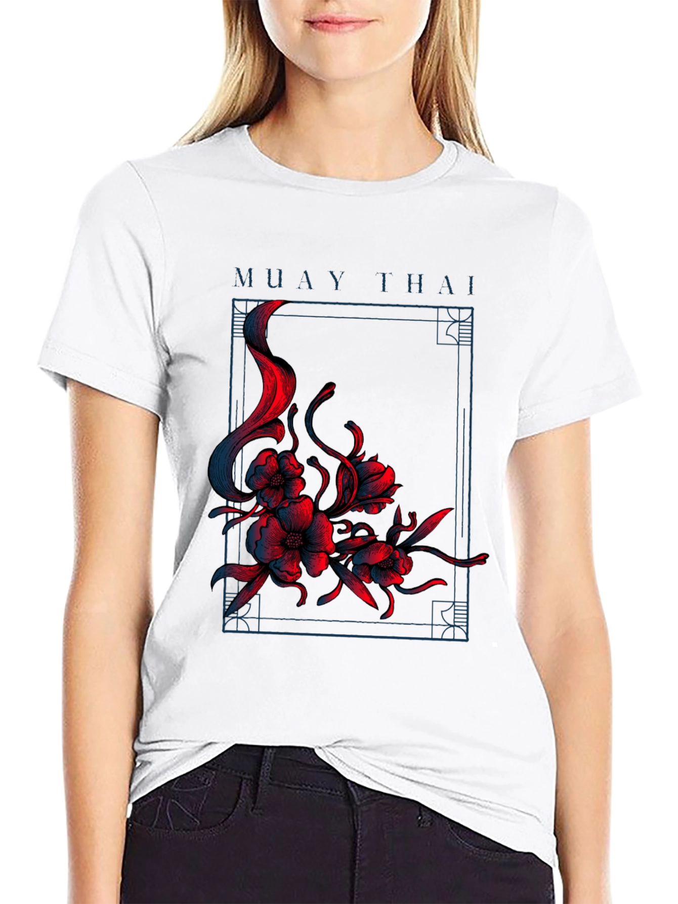 Muay Thai Floral T-Shirt - Martial Arts Apparel