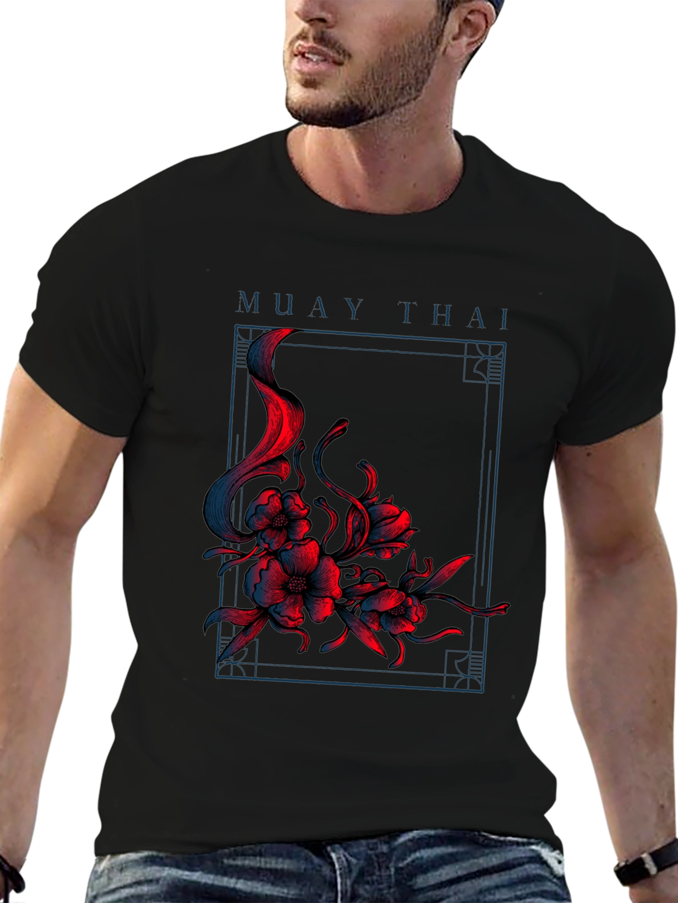 Muay Thai Floral T-Shirt - Martial Arts Apparel