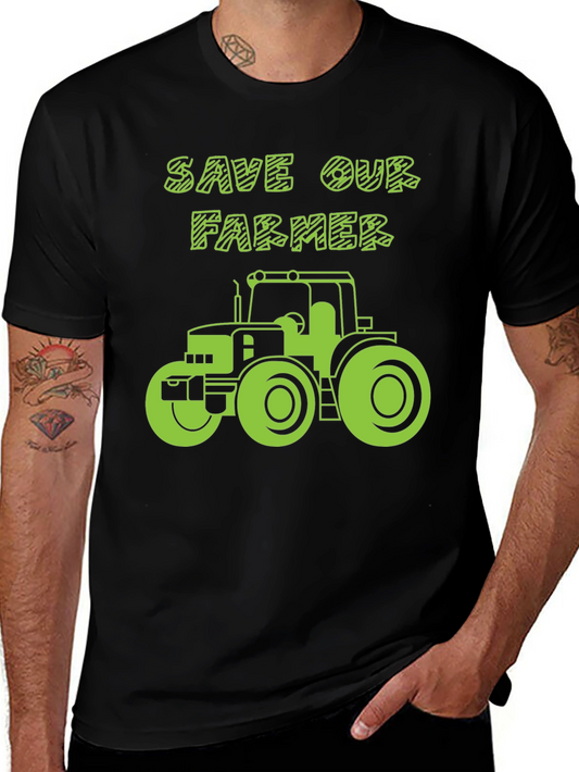 Save Our Farmer T-Shirt: Tractor Graphic Tee