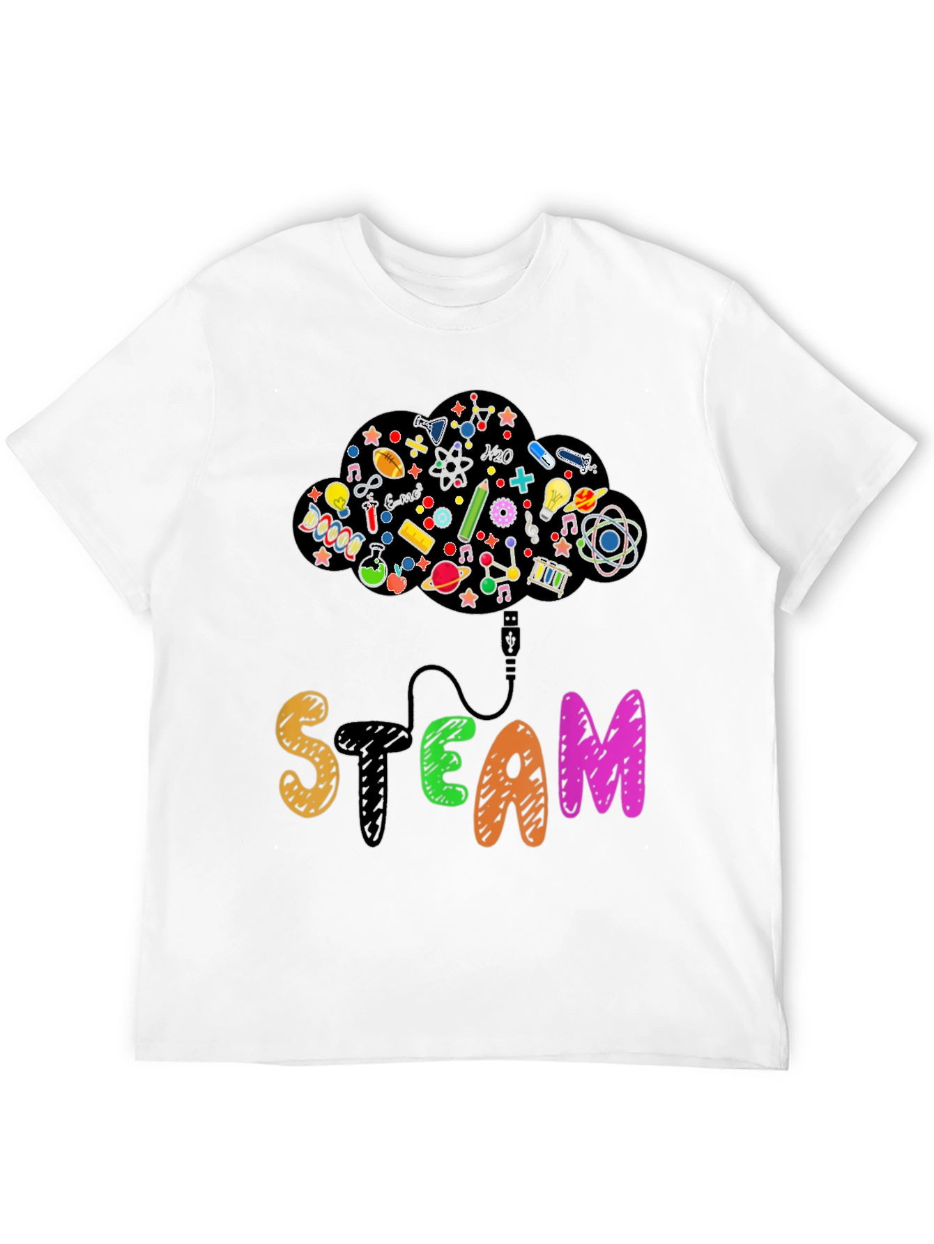 STEAM Cloud T-Shirt Science Tech Tee