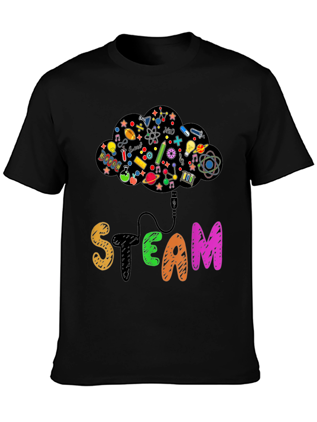 STEAM Cloud T-Shirt Science Tech Tee