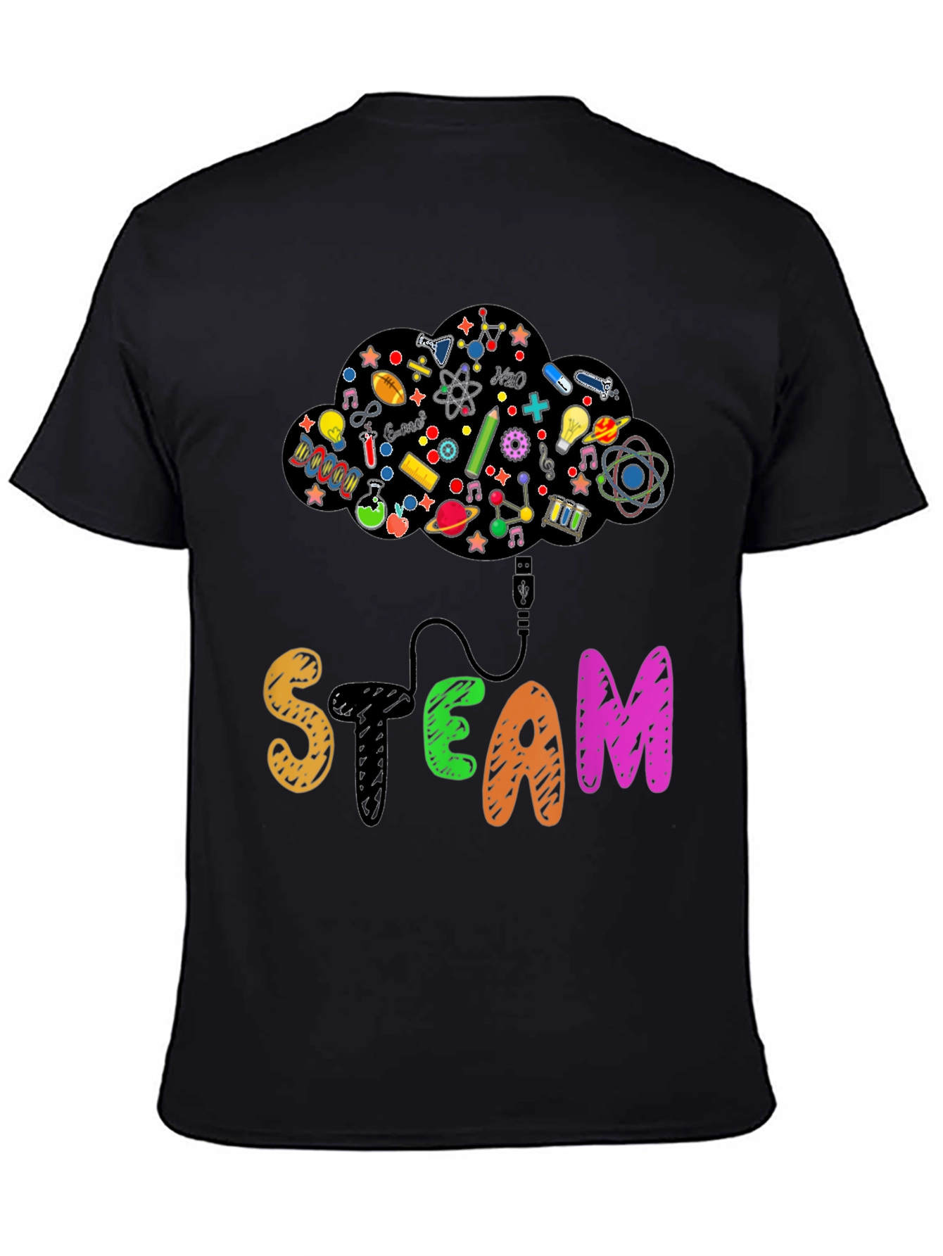 STEAM Cloud T-Shirt Science Tech Tee