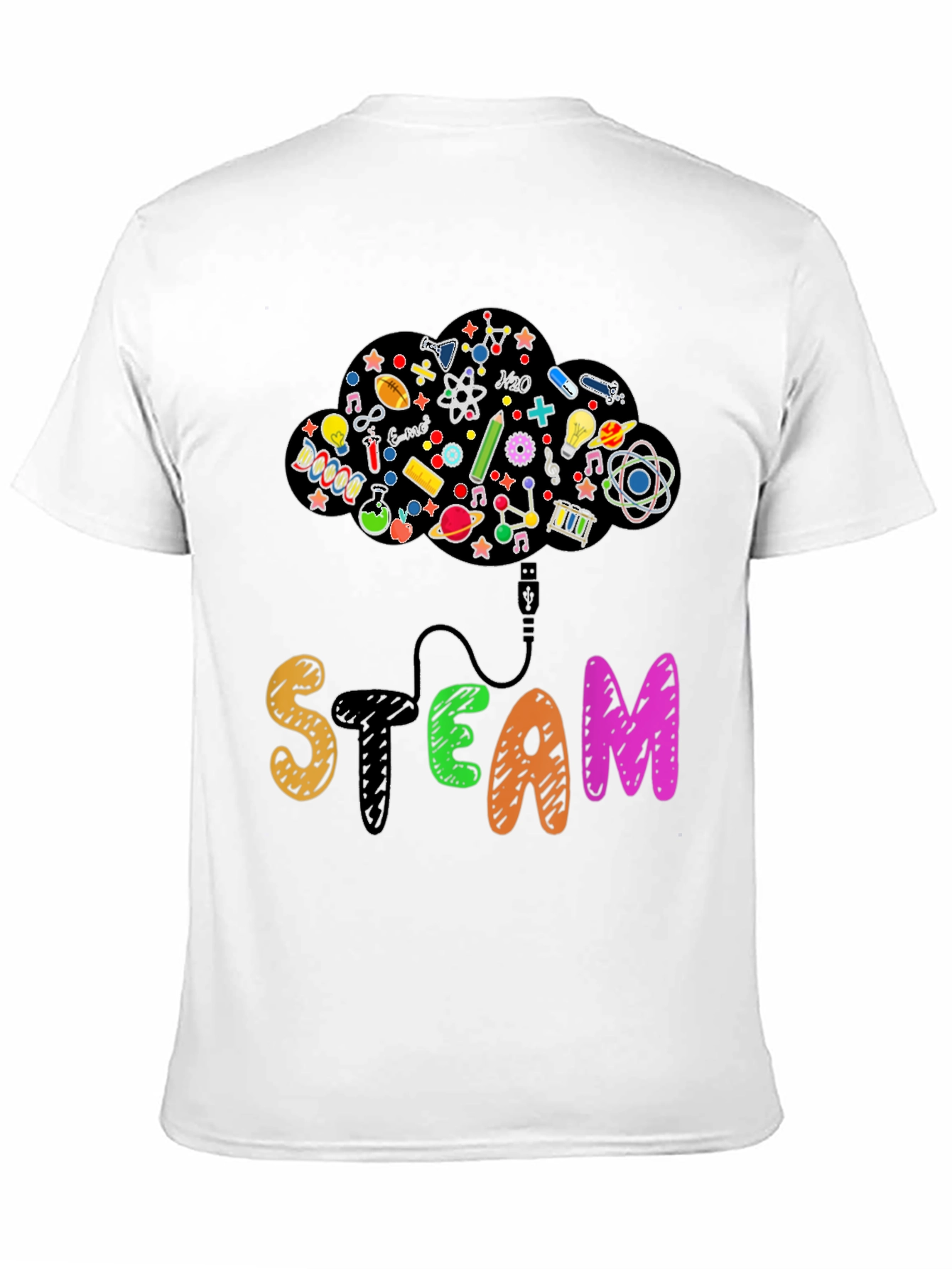 STEAM Cloud T-Shirt Science Tech Tee