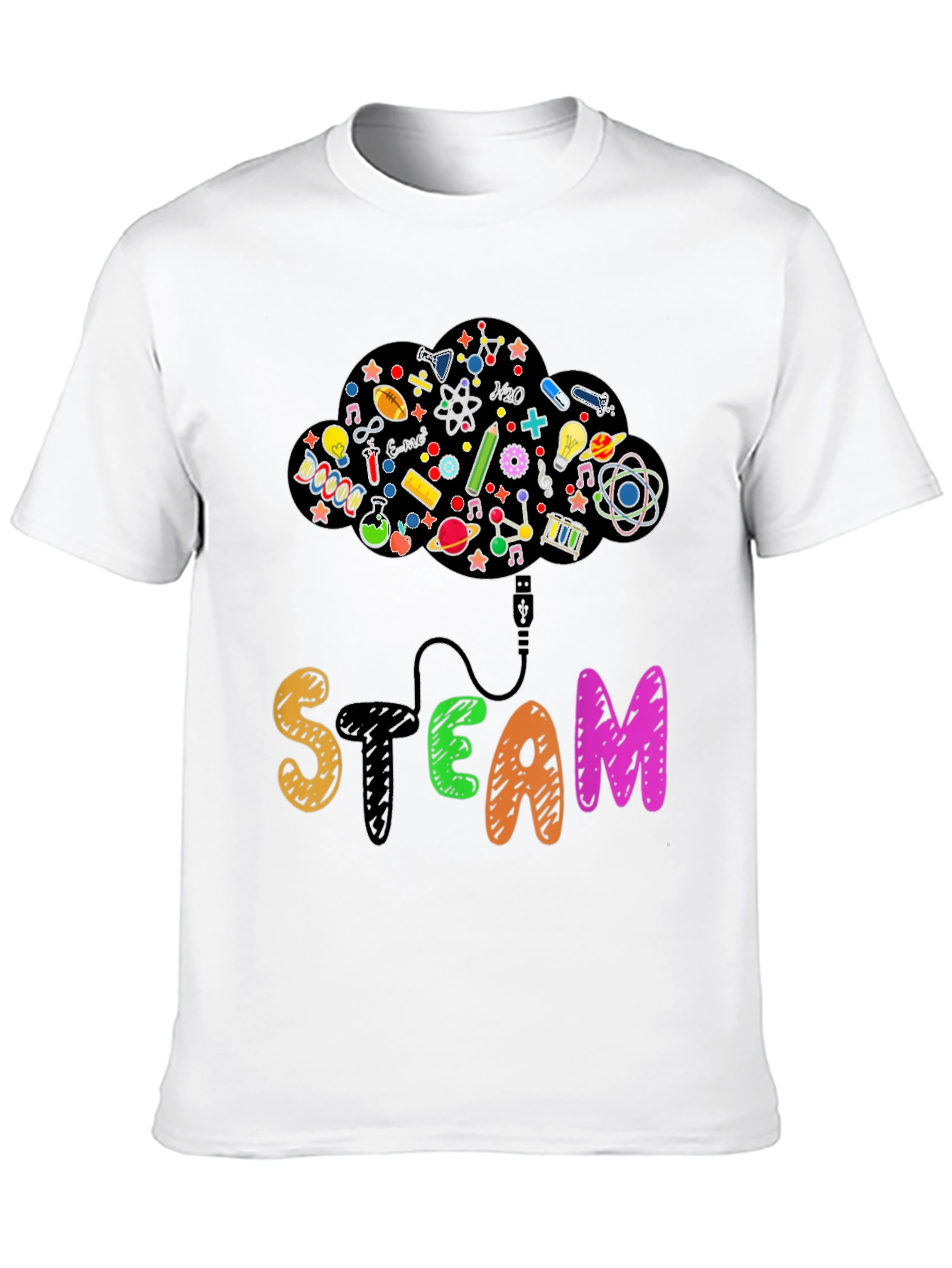 STEAM Cloud T-Shirt Science Tech Tee