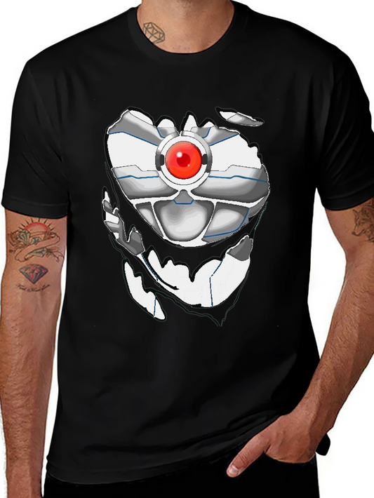 Robot Torso Graphic Black T-Shirt