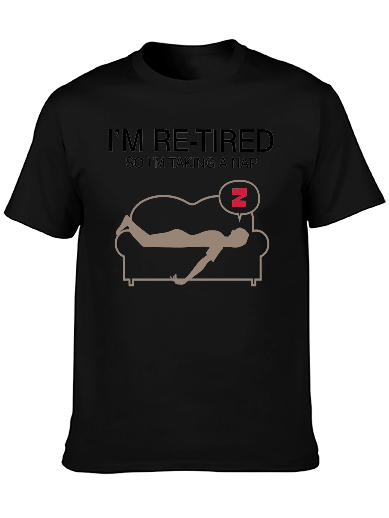 Funny Re-Tired Nap T-Shirt