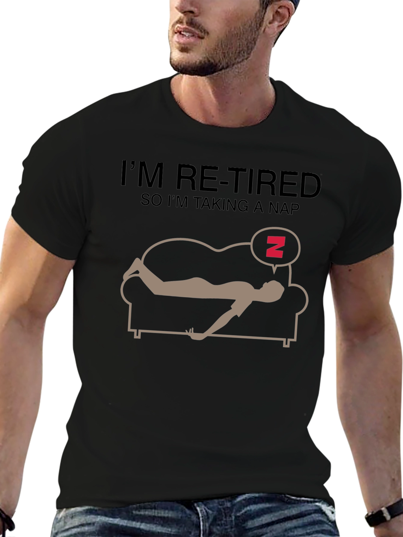 Funny Re-Tired Nap T-Shirt