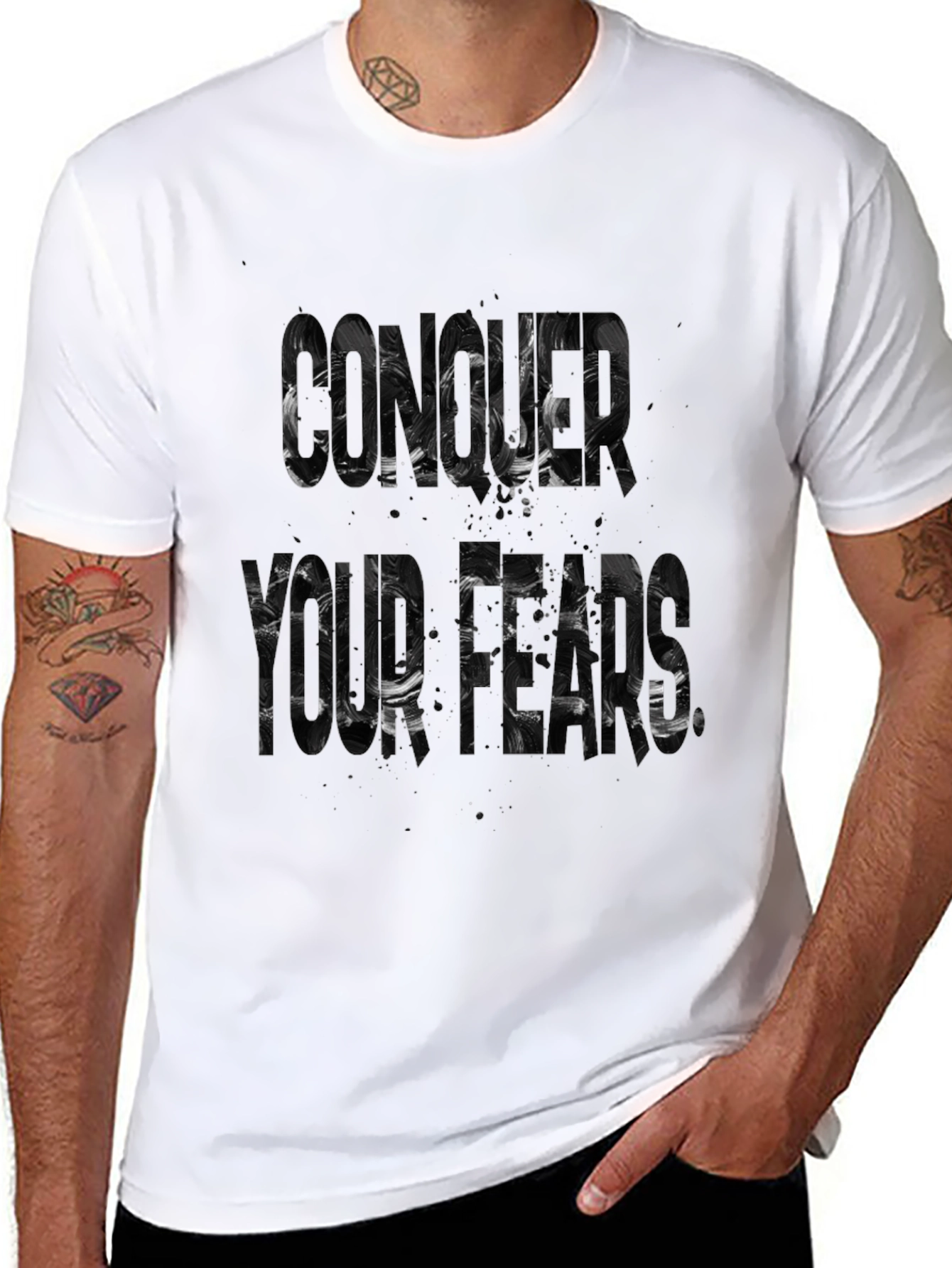 Conquer Your Fears T-Shirt Black