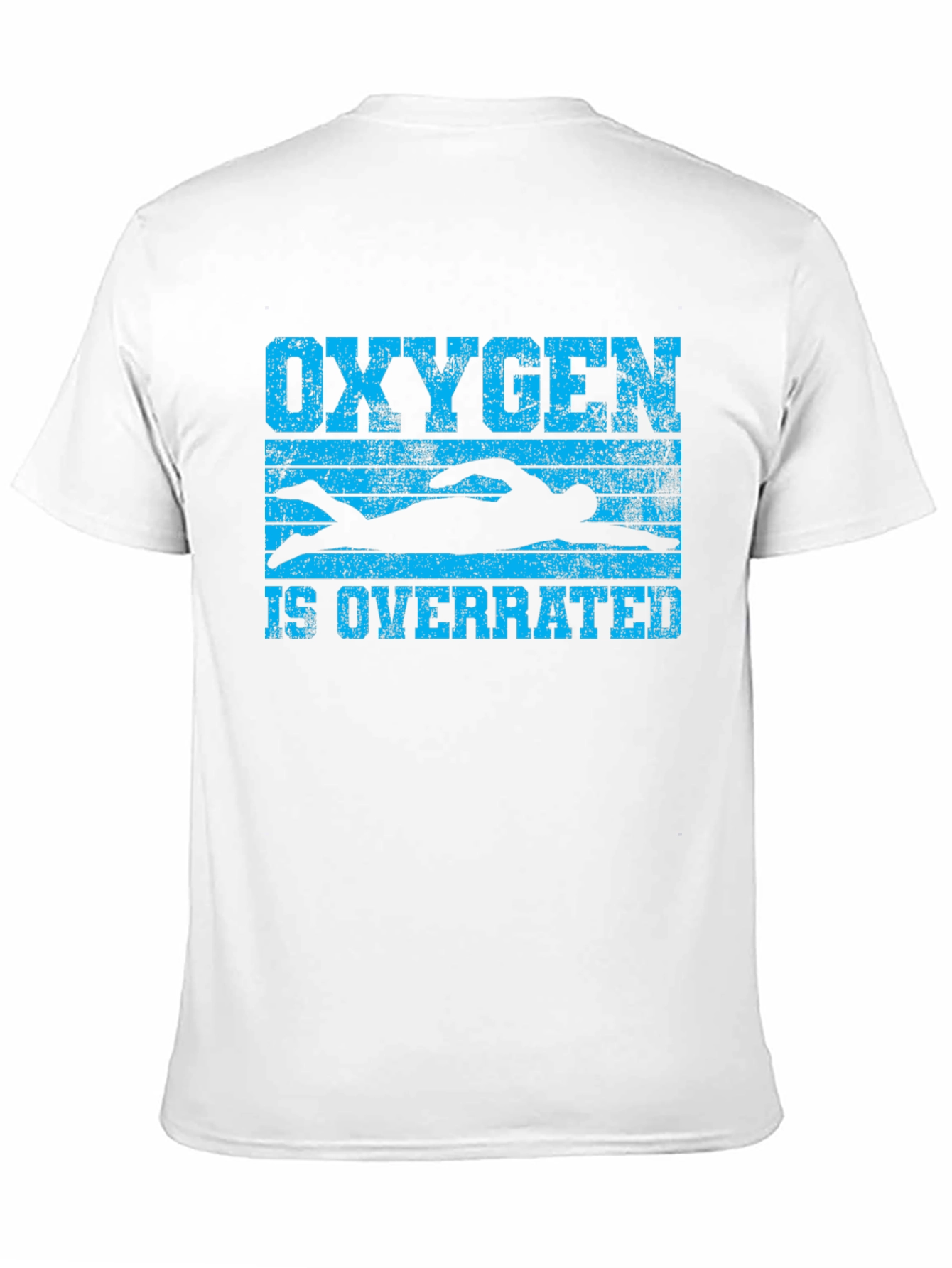 Oxygen is Overrated Swimmer Black T-Shirt