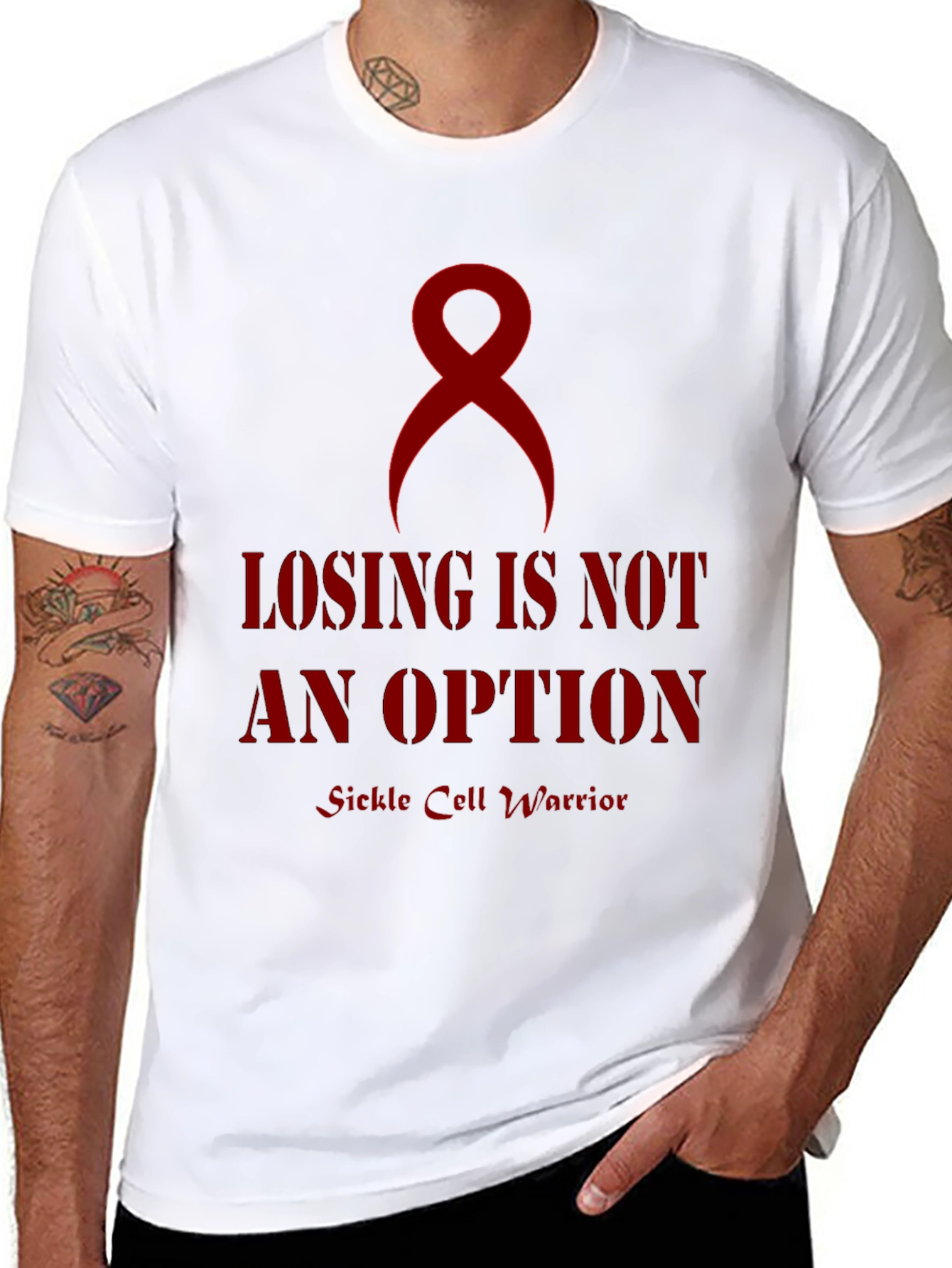 Sickle Cell Warrior T-Shirt - Awareness Ribbon Tee