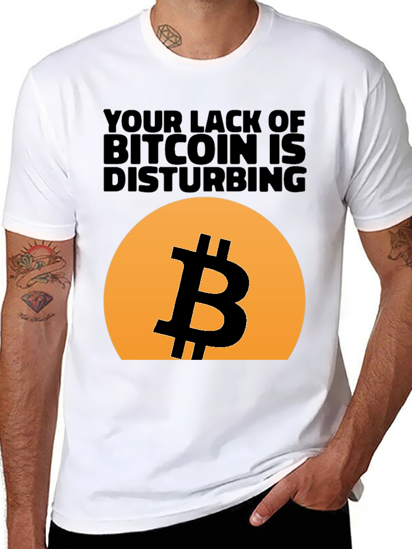 Bitcoin T-Shirt - Your Lack of Bitcoin