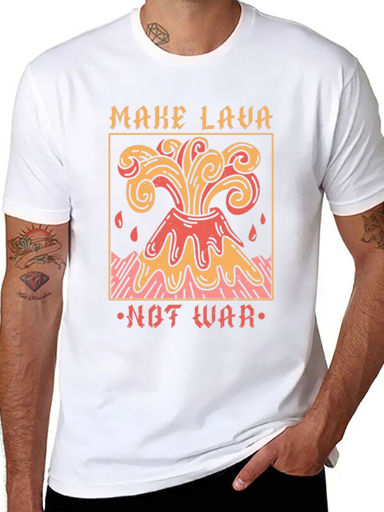 Make Lava Not War Graphic T-Shirt
