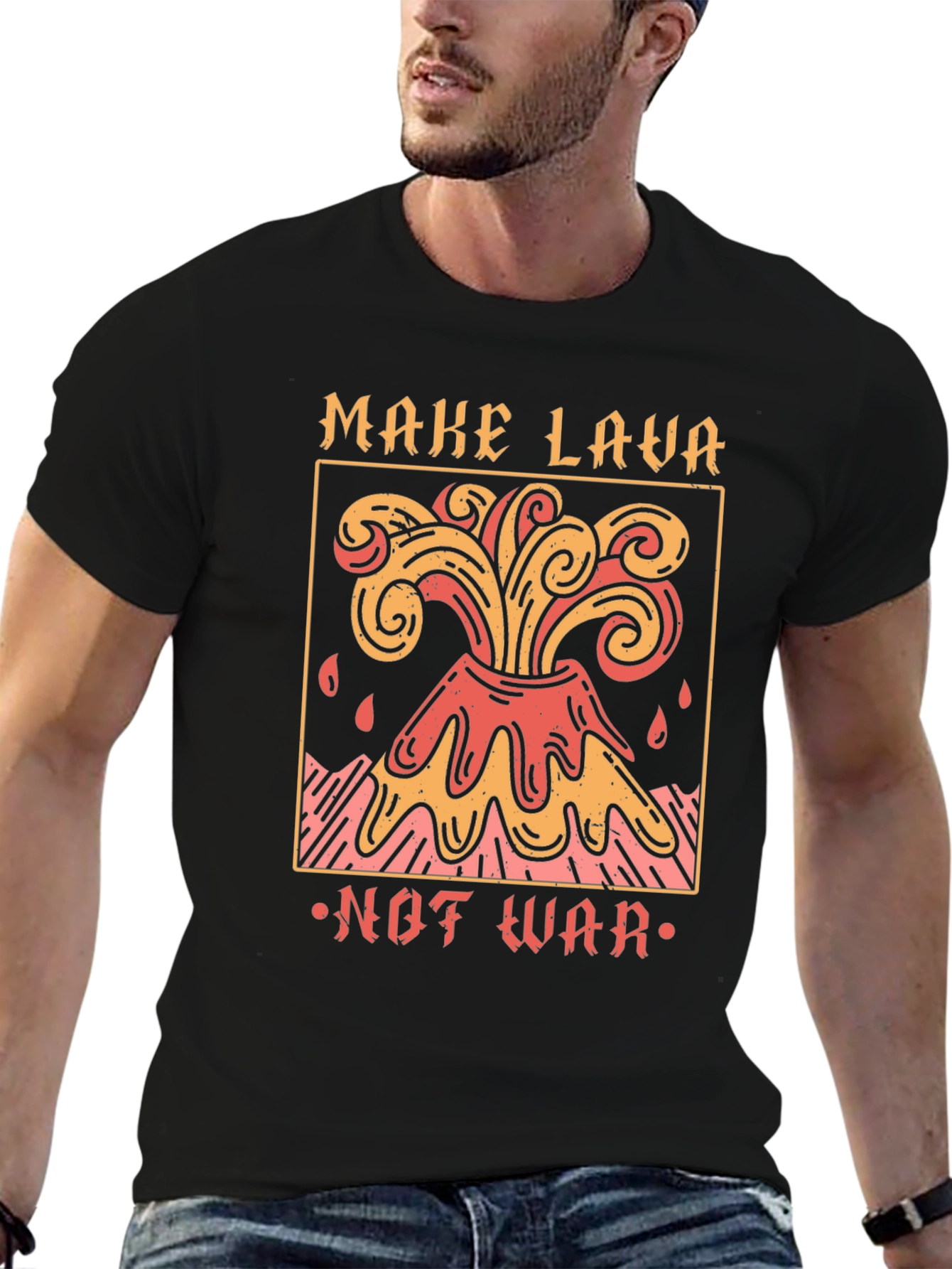 Make Lava Not War Graphic T-Shirt