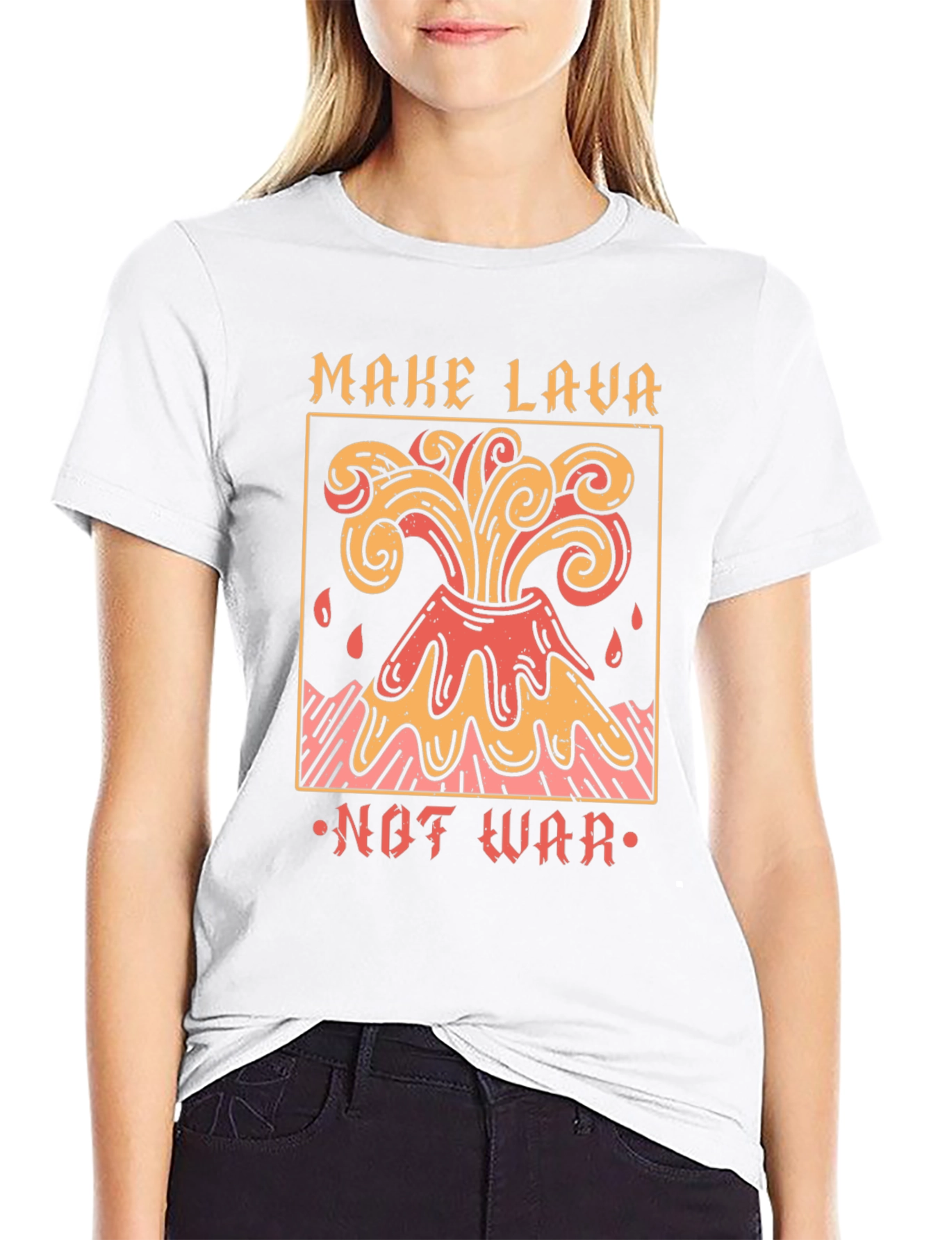 Make Lava Not War Graphic T-Shirt