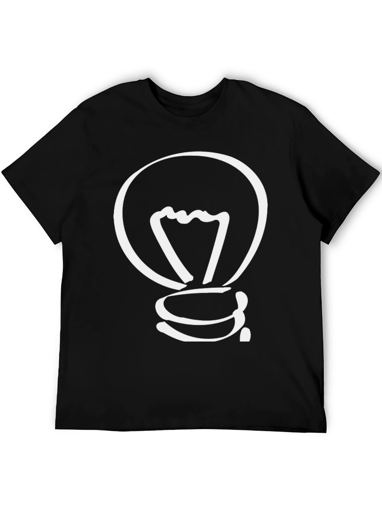Creative Idea Light Bulb Graphic T-Shirt